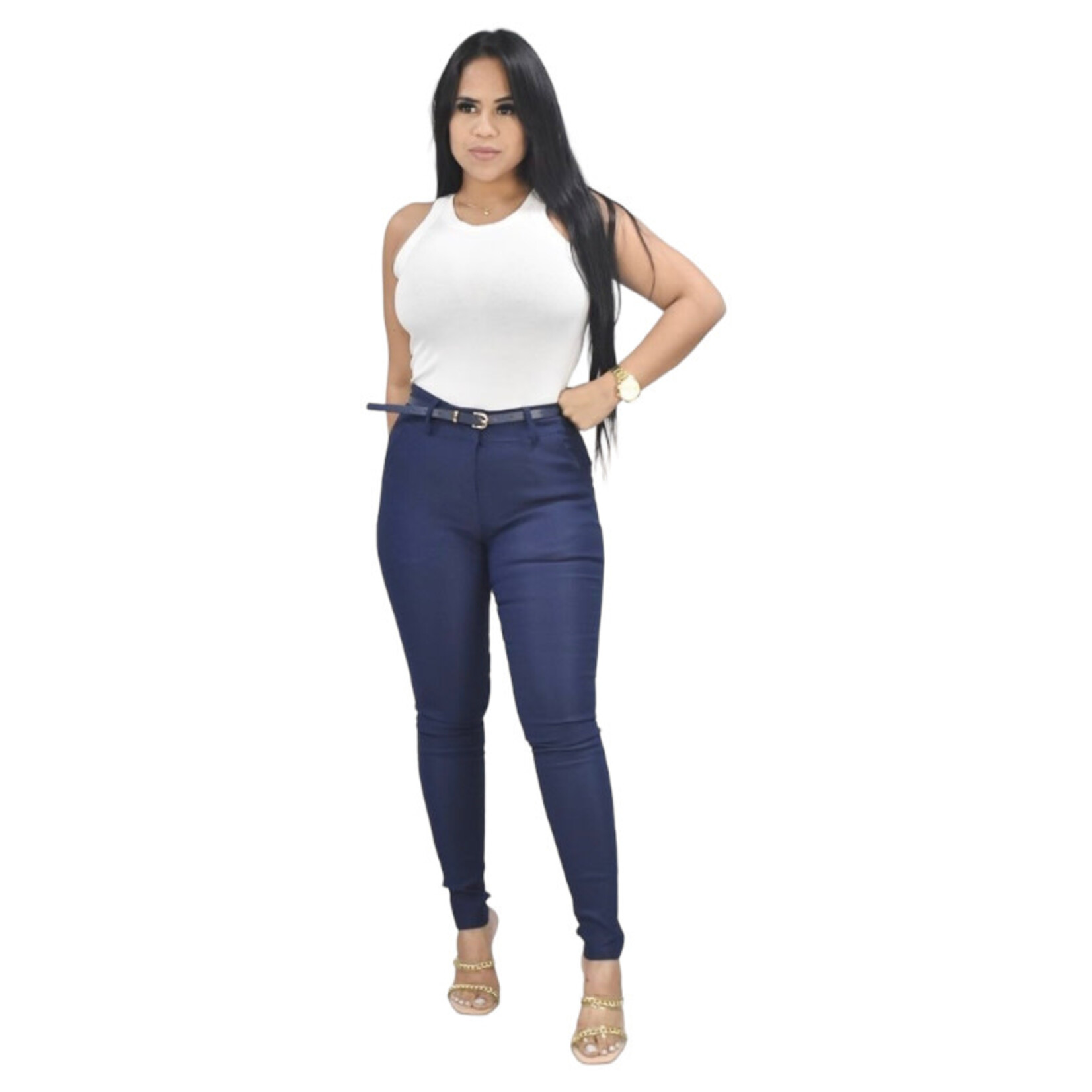 LAC BLEU LAC BLEU BELTED DRESSPANT A3652
