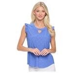 CLEO & KAI CLEO & KAI SLEEVELESS KEYHOLE TOP CK-MS-744