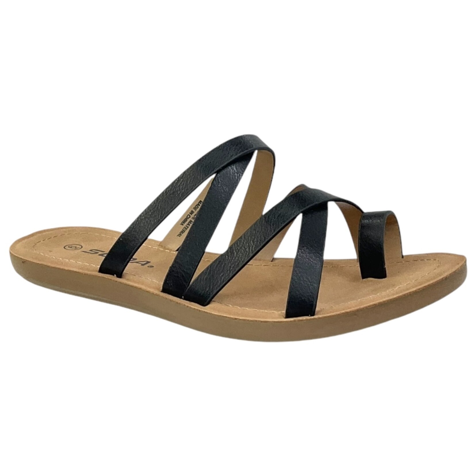 SODA SODA TOE RING CRISS CROSS STRAPPY SLIPPER ISABEL
