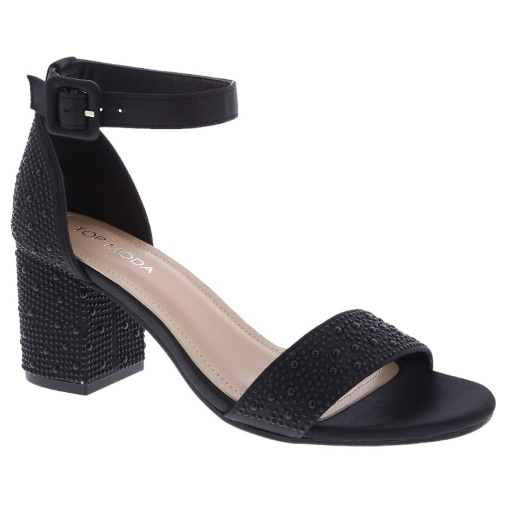 TOP MODA TOP MODA RHINESTONE BLOCK HEEL LINDSEY-1