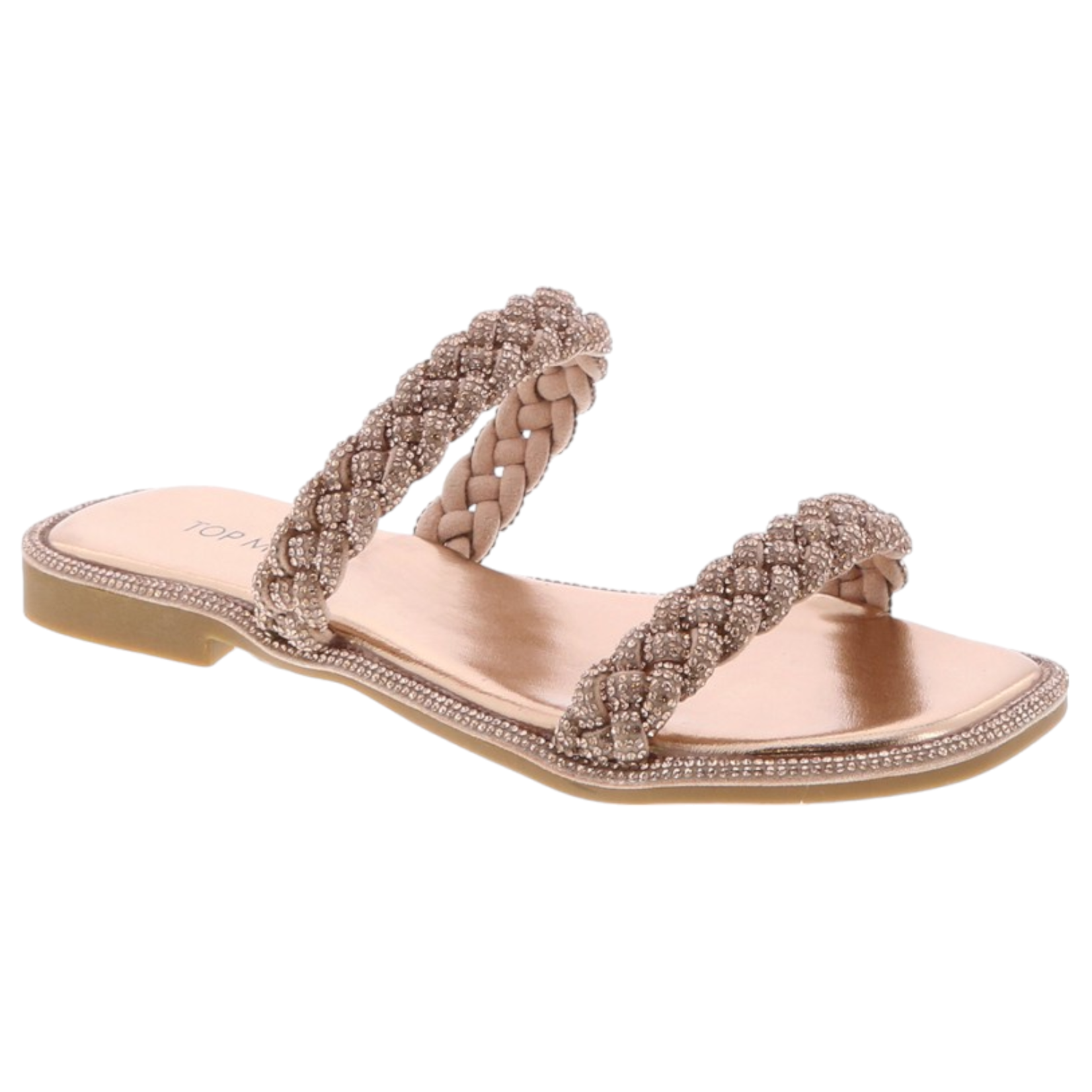 TOP MODA TOP MODA BRAIDED DOUBLE BAND SLIPPER LIZ-9