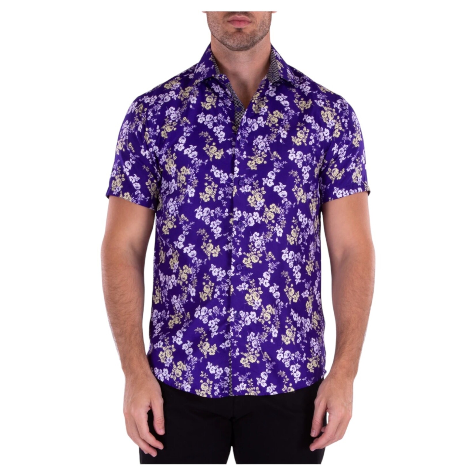 BC COLLECTION BC COLLECTION SHORT SLEEVE FLORAL SHIRT 212091