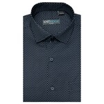 KNIT RIDGE KNIT RIDGE PRINTED FITTED LONG SLEEVE SHIRT 121-0907