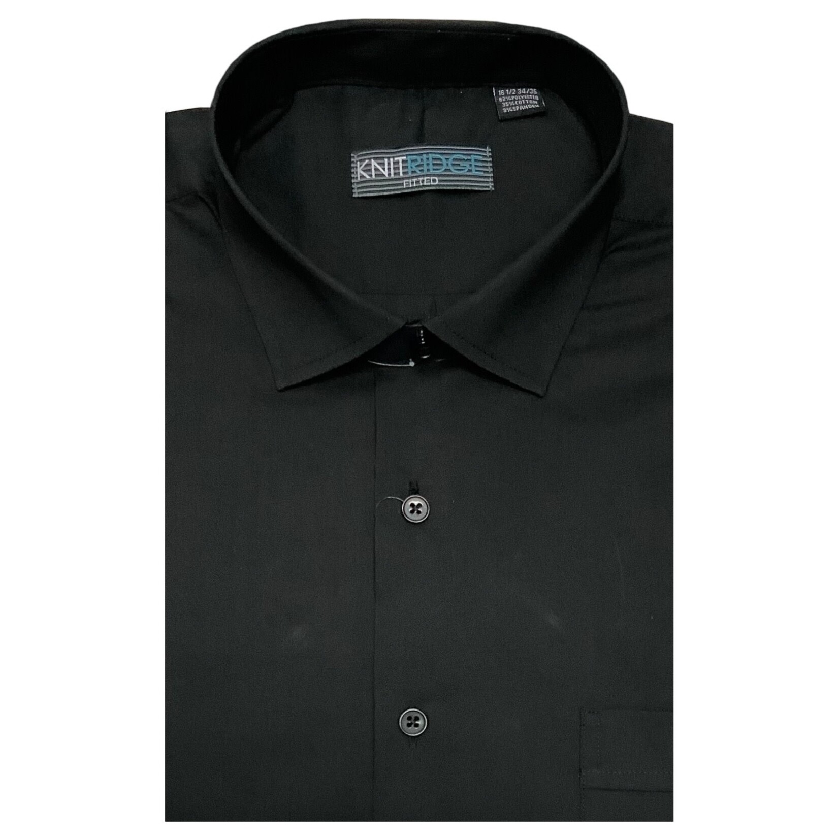 KNIT RIDGE KNIT RIDGE PLAIN FLEX LONG SLEEVE SHIRT KR004
