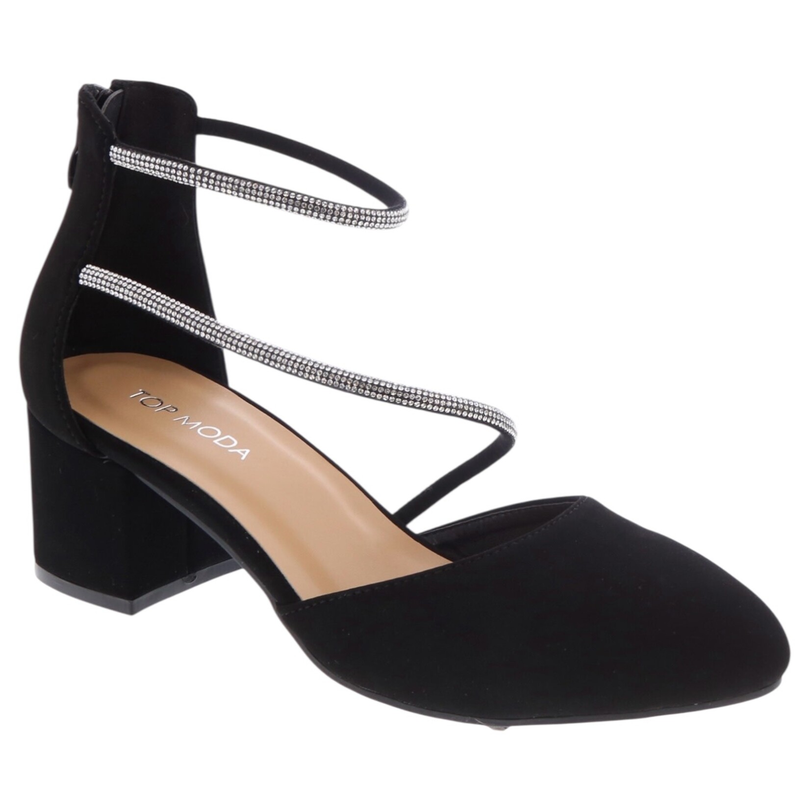 TOP MODA TOP MODA ANKLE STRAP BLOCK HEEL COSMO-88