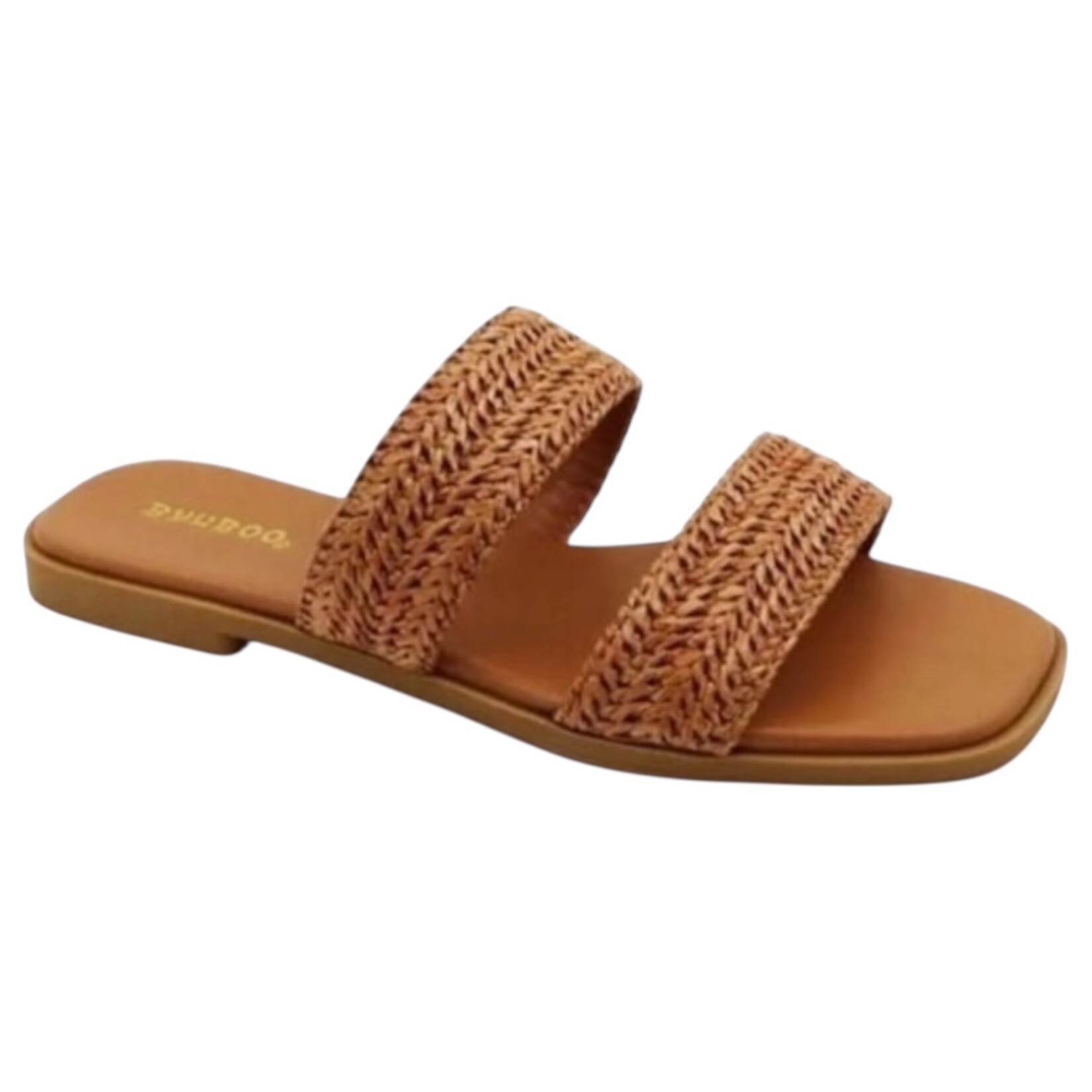 BAMBOO BAMBOO DOUBLE BAND WOVEN SLIDE SLIPPER HINT-25