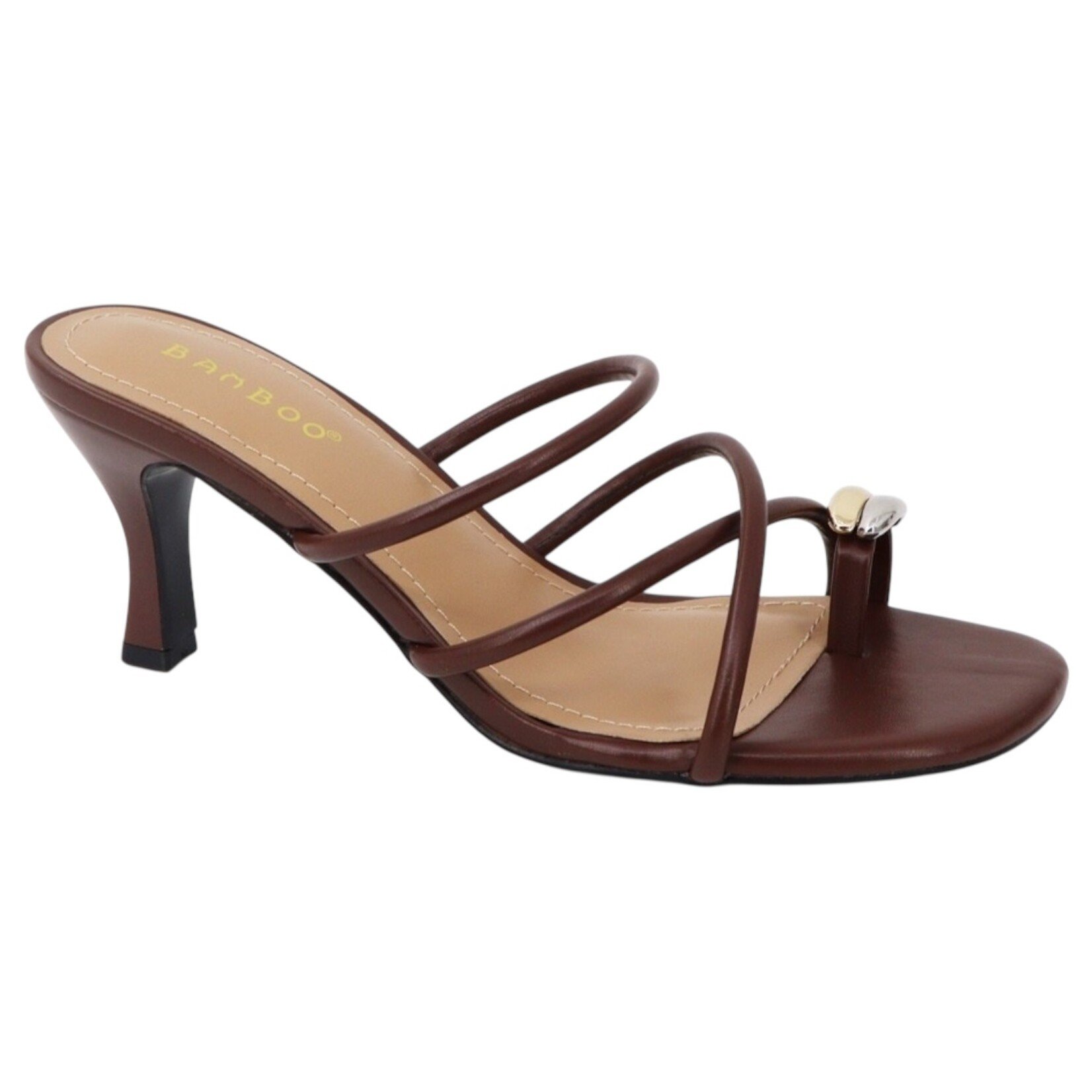 ANNE MICHELLE ANNE MICHELLE STRAPPY TOE RING HEEL FRITZY-10