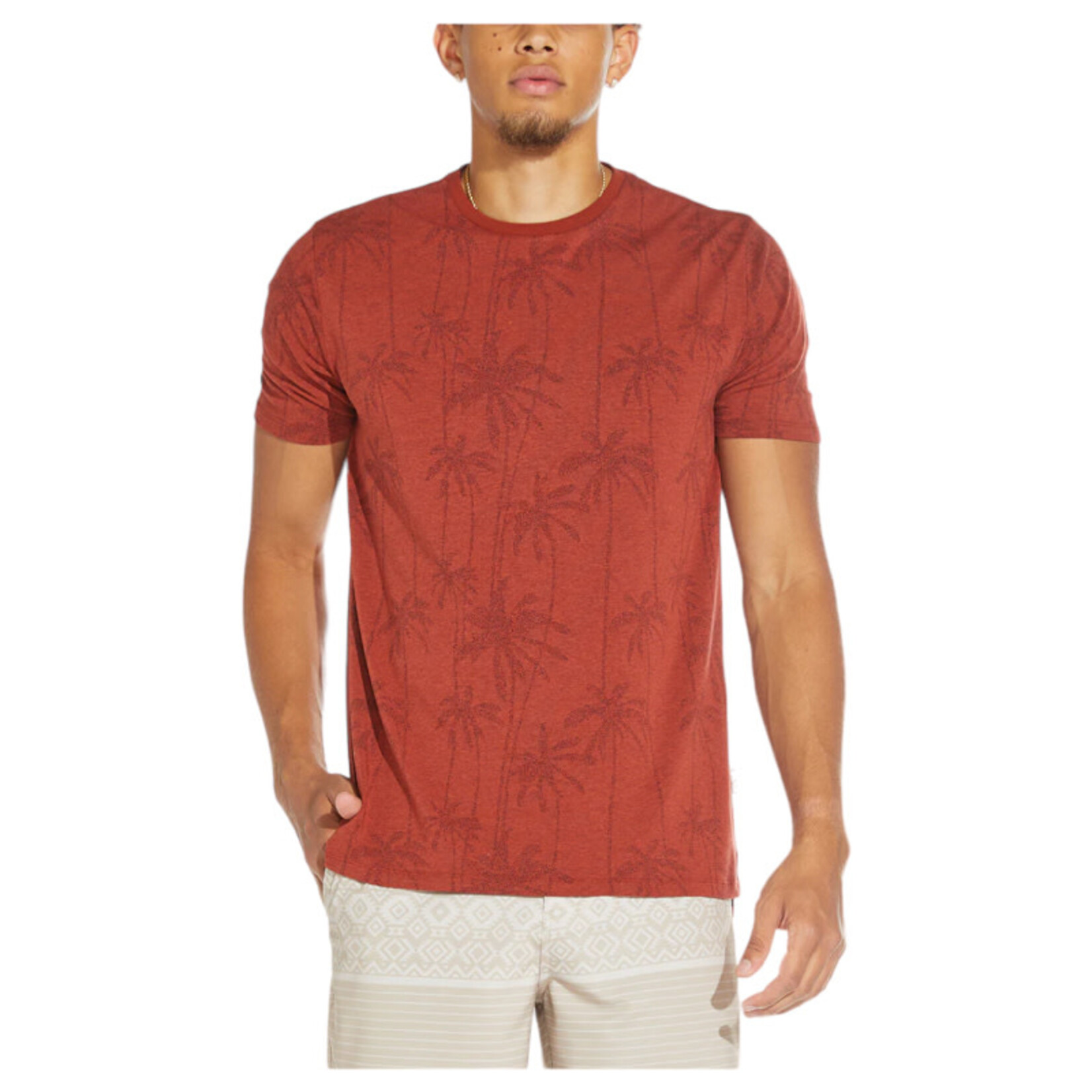 MICROS MICROS PALM PRINT CREW NECK T-SHIRT MZST-9246