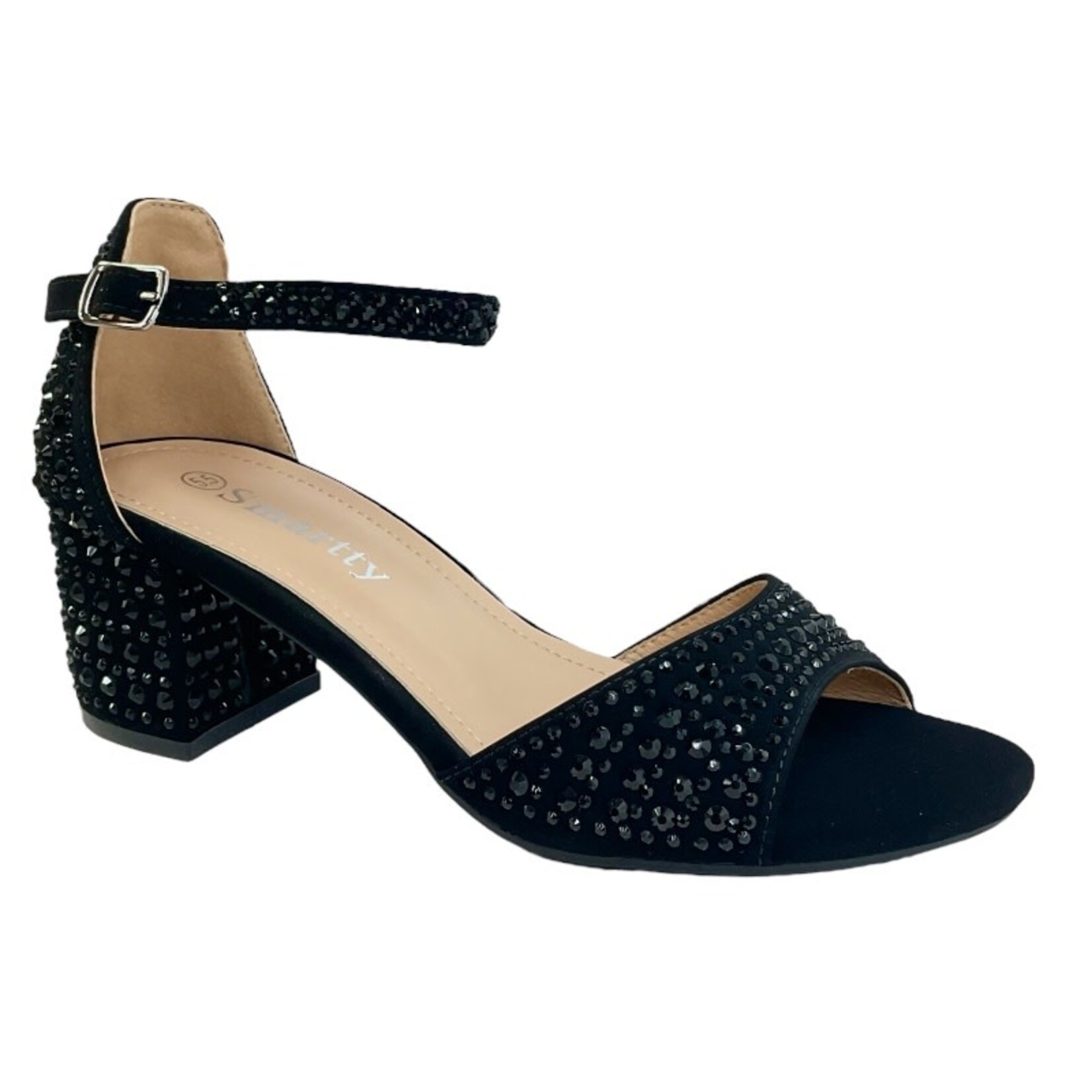 SMARTTY SMARTTY RHINESTONE BLOCK HEEL H43-27