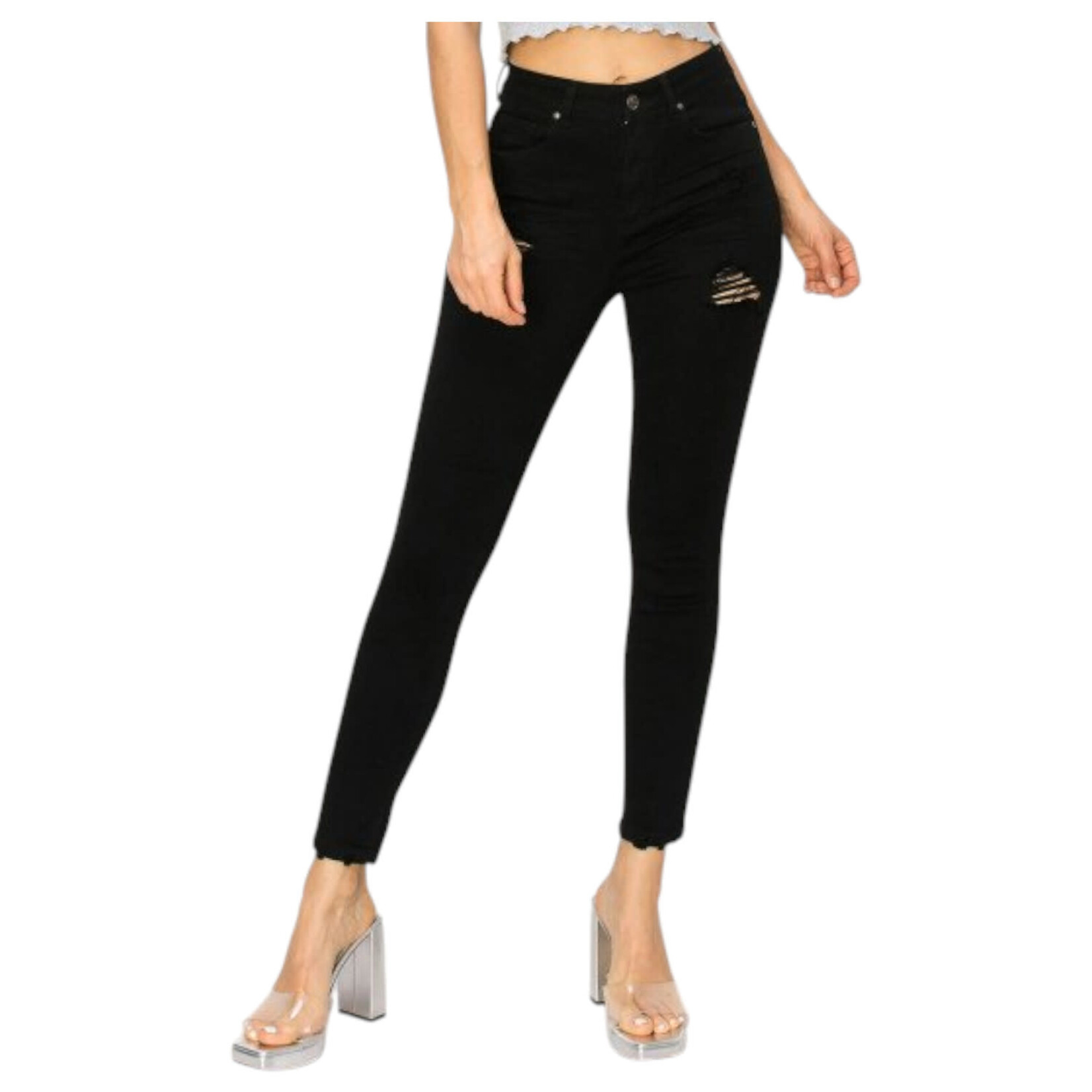 WAX JEANS WAX JEANS DISTRESSED SKINNY 90302