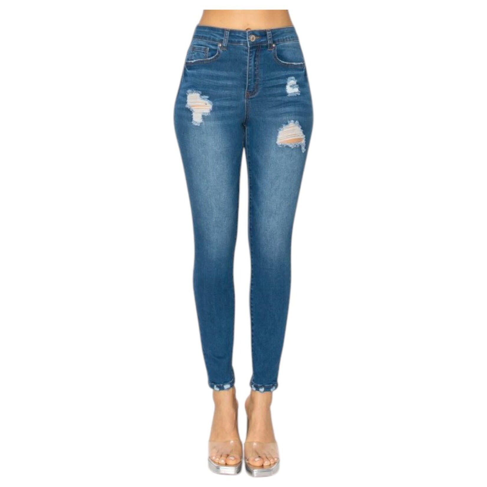 WAX JEANS WAX JEANS DISTRESSED SKINNY 90302