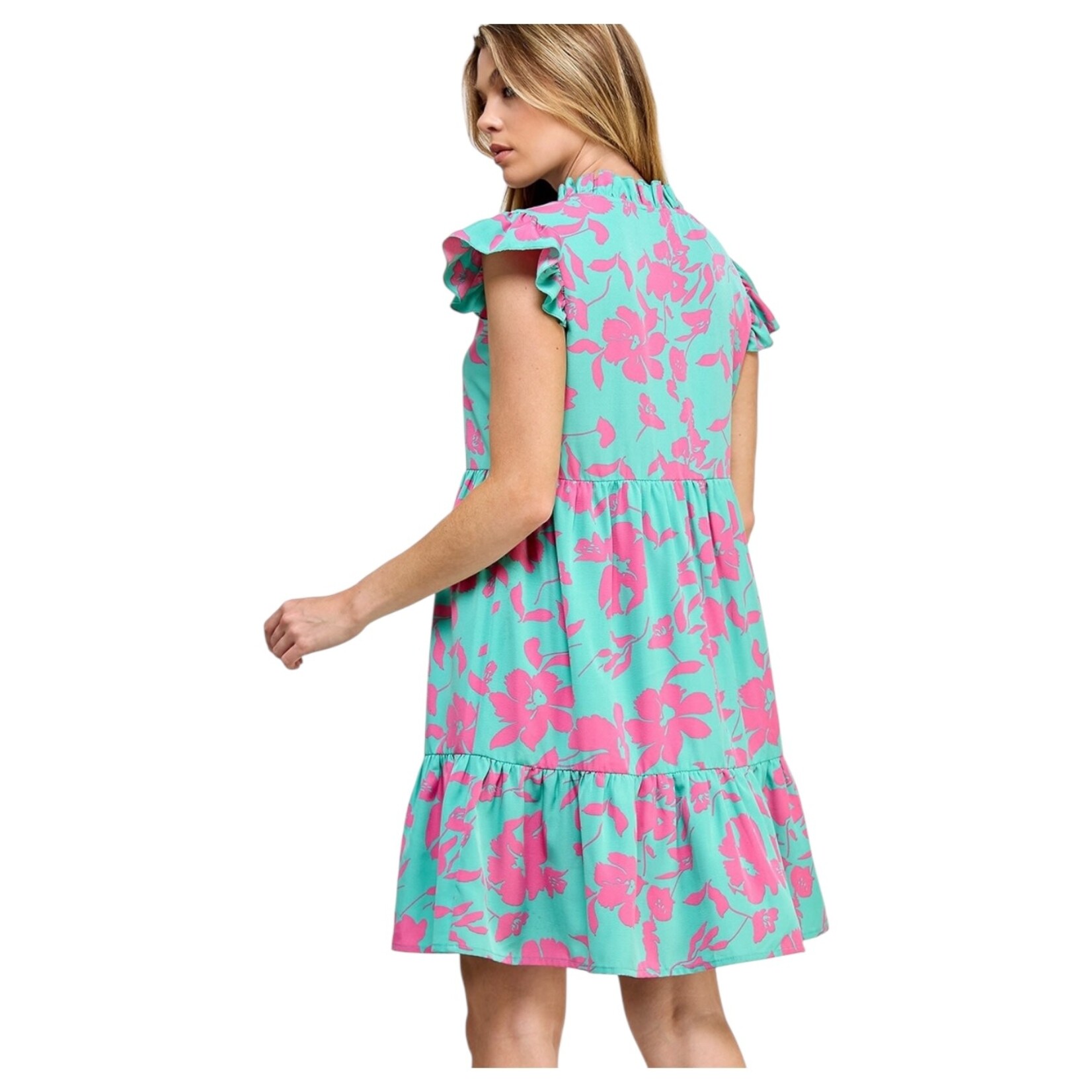SOLUTION SOLUTION V-NECK SHORT DRESS  S-26513