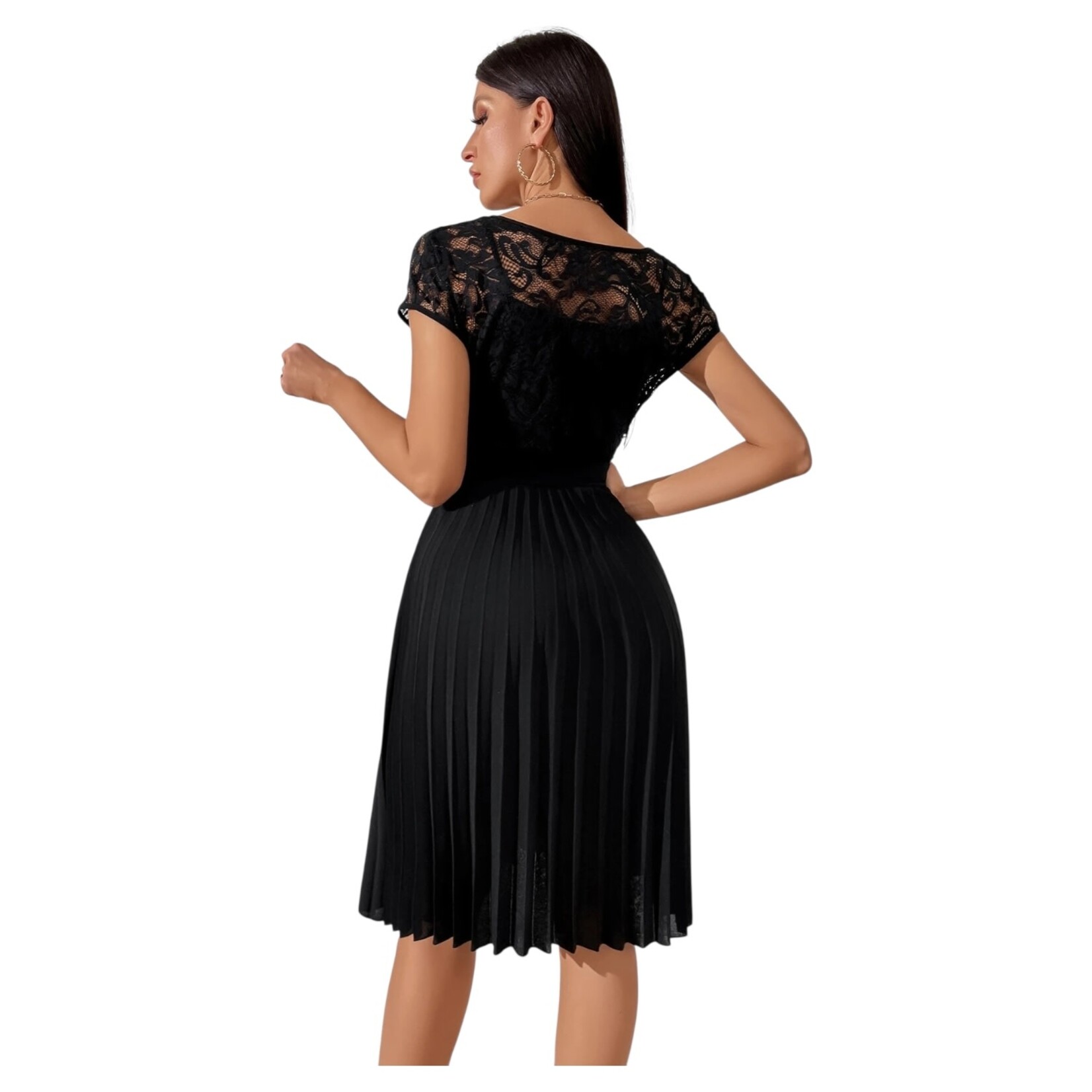 MISS KELLY MISS KELLY CAP SLEEVE LACE DRESS SD4431