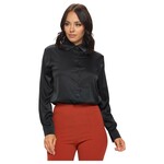 CHOCOLATE CHOCOLATE LONG SLEEVE BUTTON DOWN BLOUSE MT4488