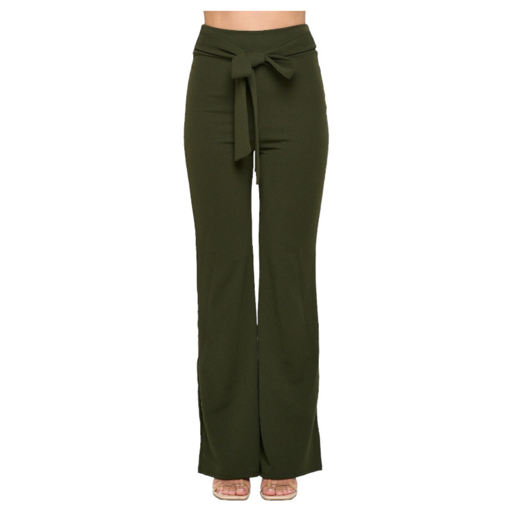 CHOCOLATE CHOCOLATE TIE WAIST MEX SCUBA PANTS LV1055