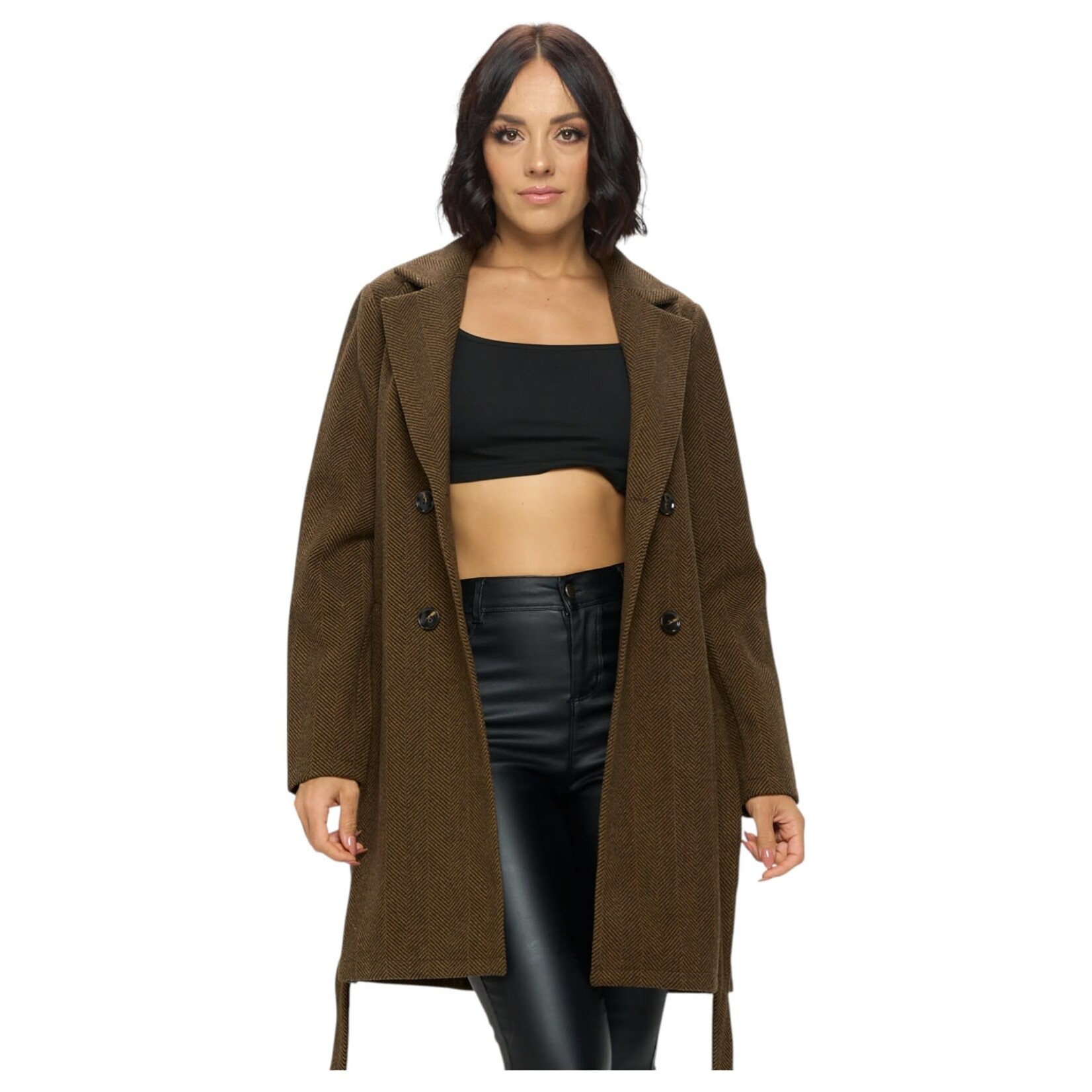 CHOCOLATE CHOCOLATE WOOLEN COAT MJ5165