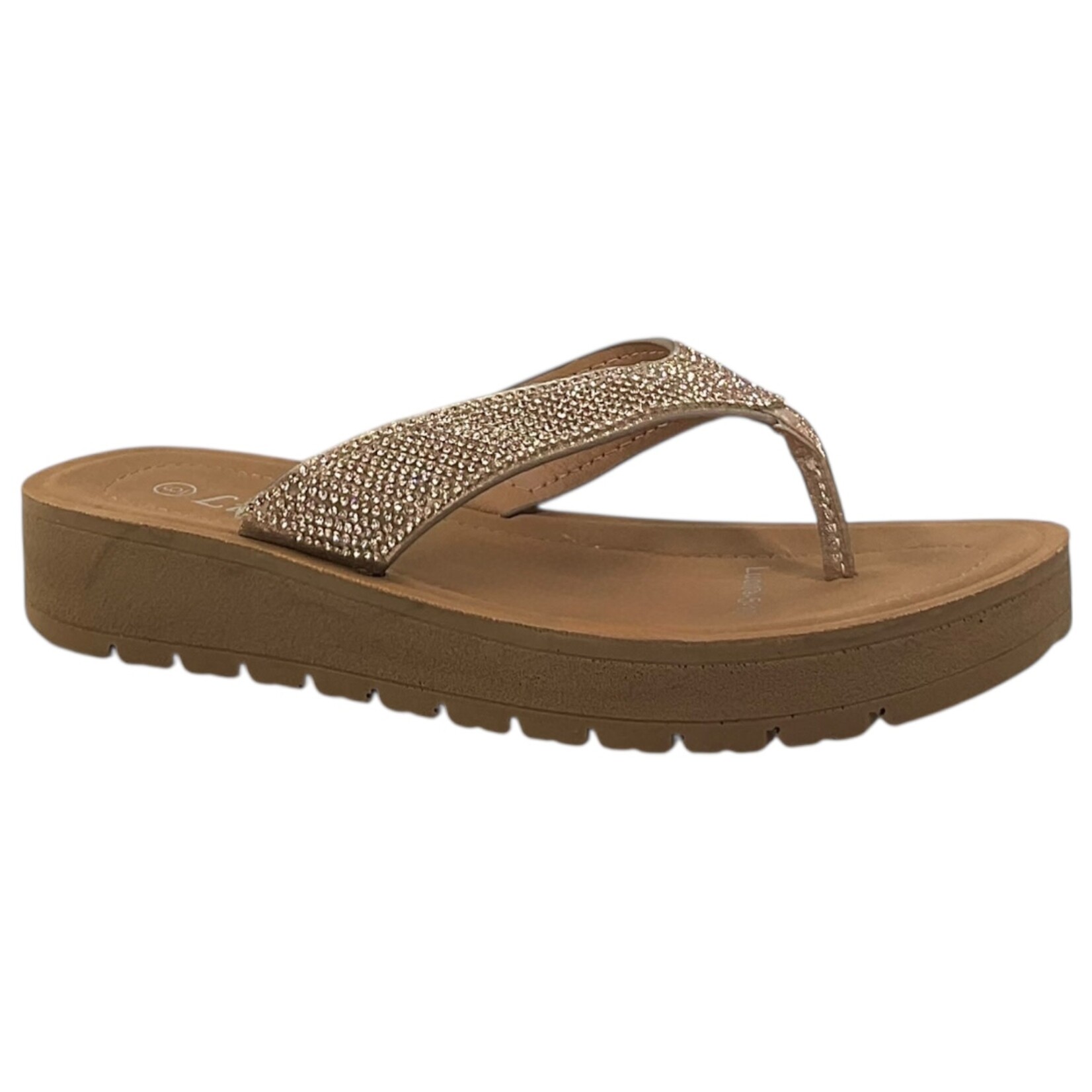 LUCITA LUCITA RHINESTONE THONG SLIPPER LUCITA5-10