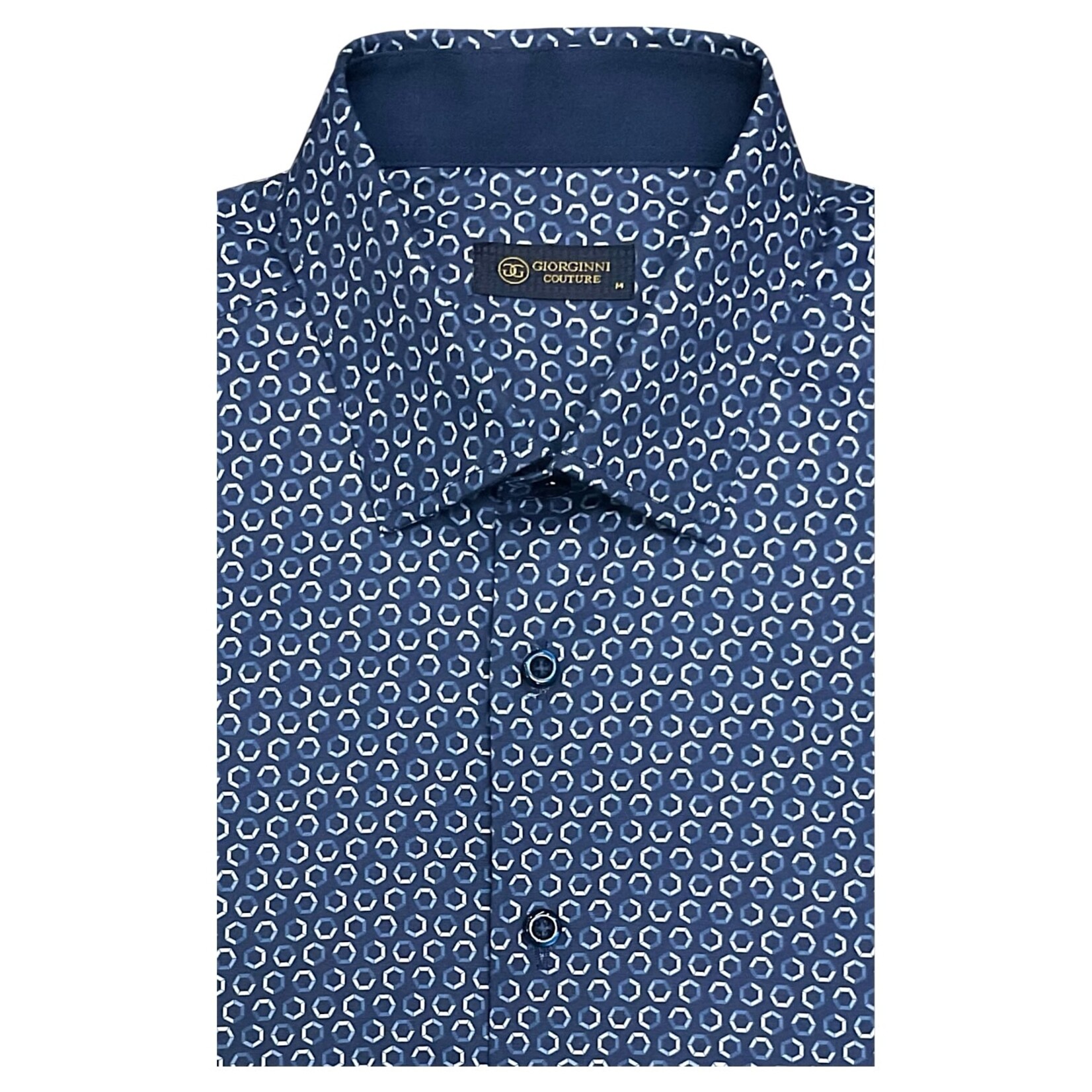 GIORGINNI GIORGINNI SHORT SLEEVE PATTERNED SHIRT FPS-2450