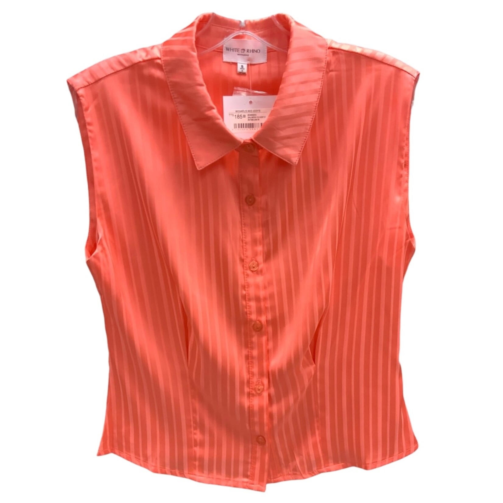 DNA DNA SLEEVELESS SATIN BUTTON DOWN TOP 3479B-23076