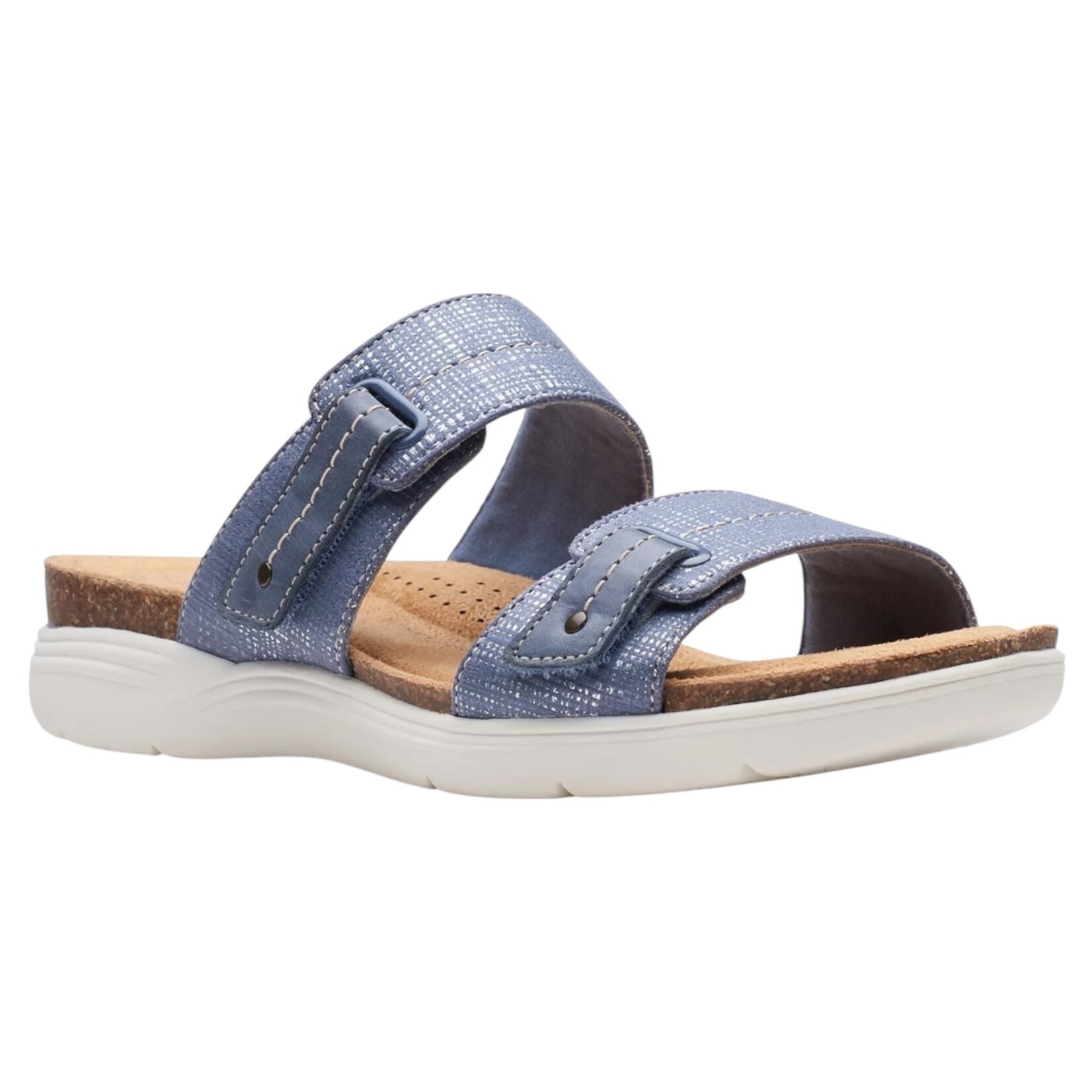 CLARKS CLARKS VELCRO DOUBLE STRAP SLIPPER  APRIL DUSK 26172321