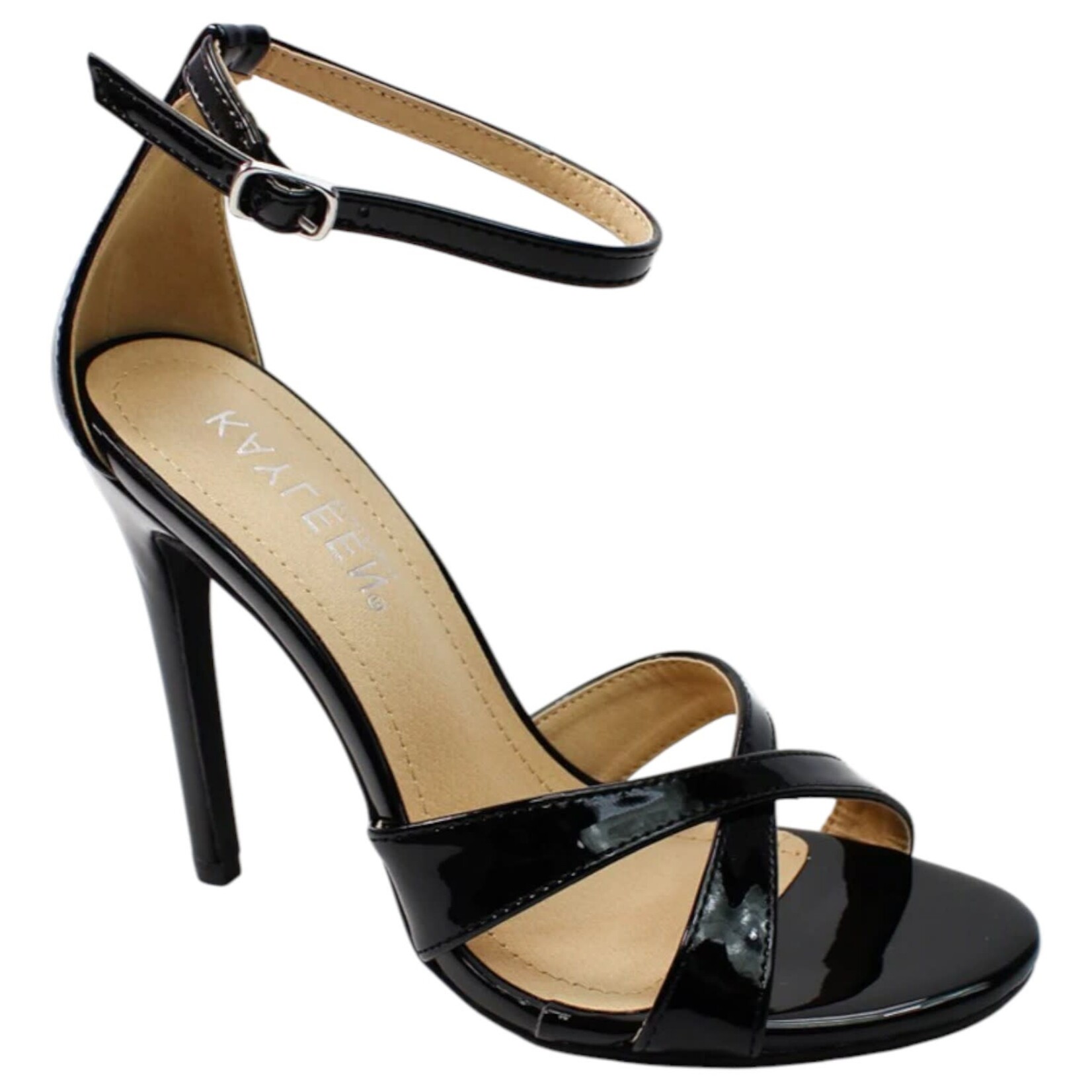 KAYLEEN KAYLEEN CROSS BAND ANKLE STRAP HEEL ALIZAL-51