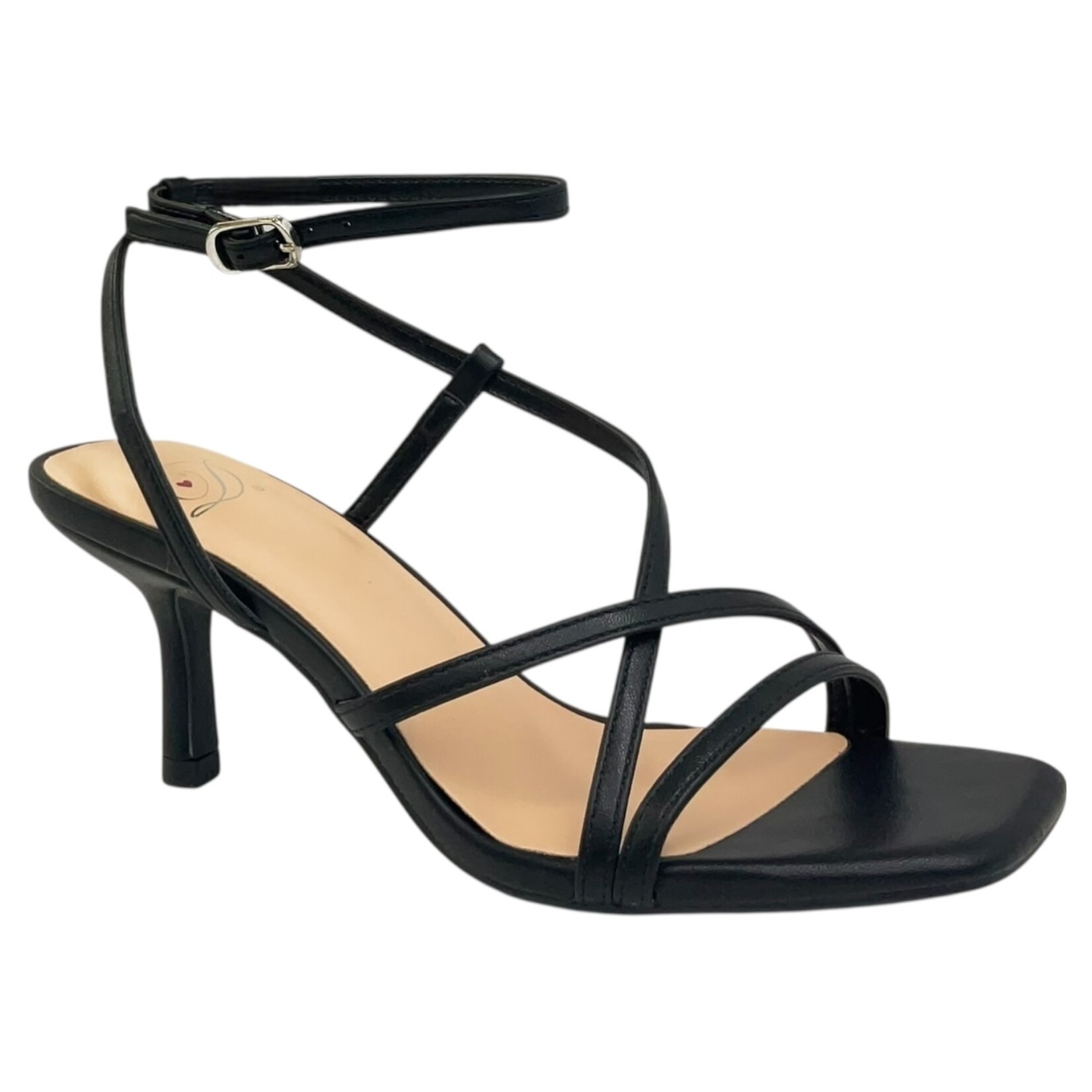 SODA DELICIOUS SLINGBACK STRAPPY HEELS ERIKA