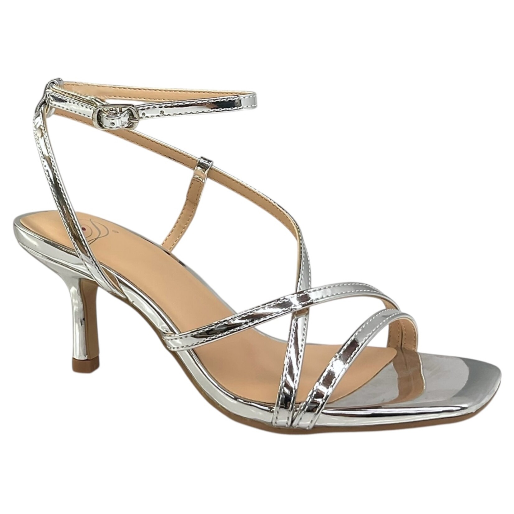 SODA DELICIOUS SLINGBACK STRAPPY HEELS ERIKA