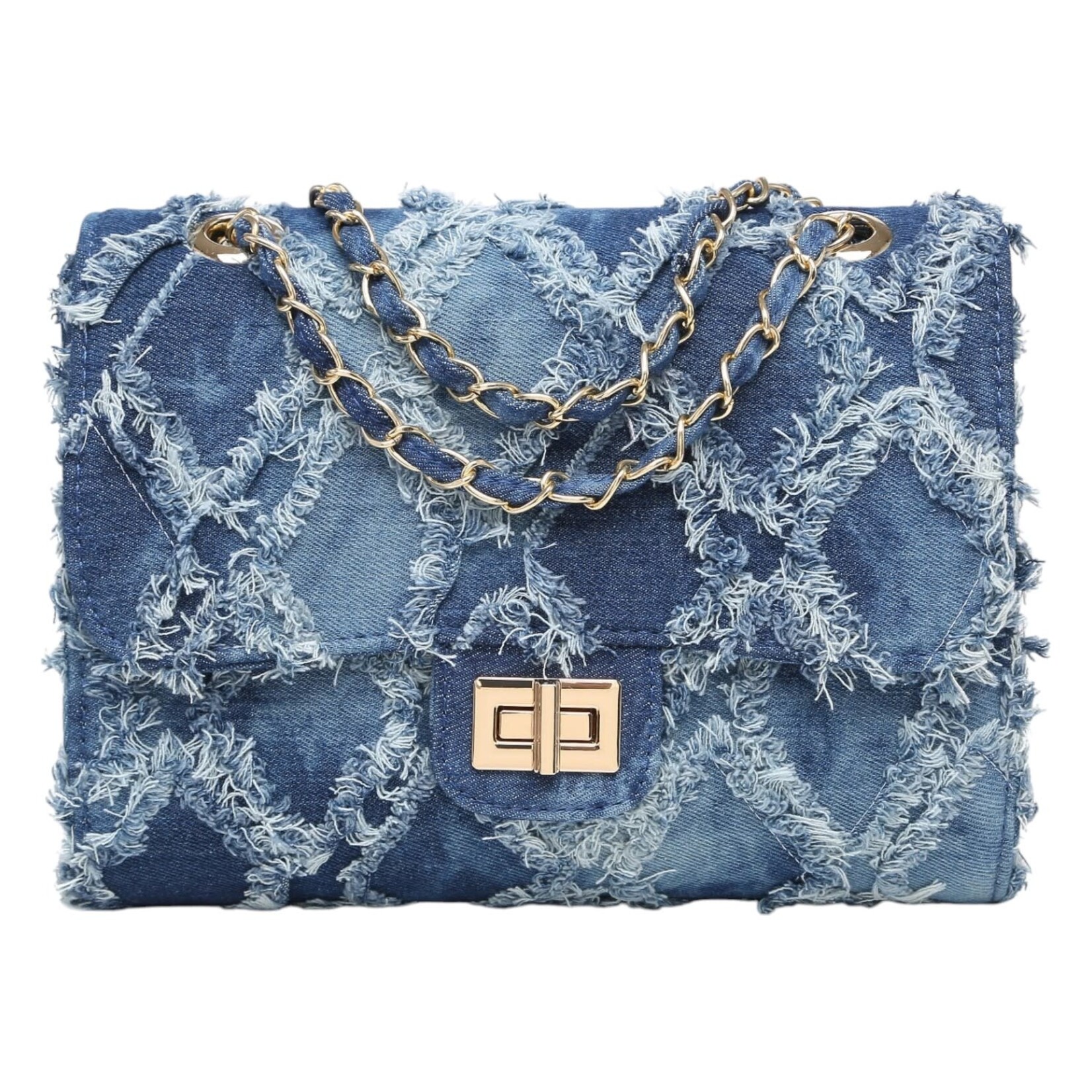 DASEIN DASEIN QUILTED DENIM CROSSBODY XL-06-2457