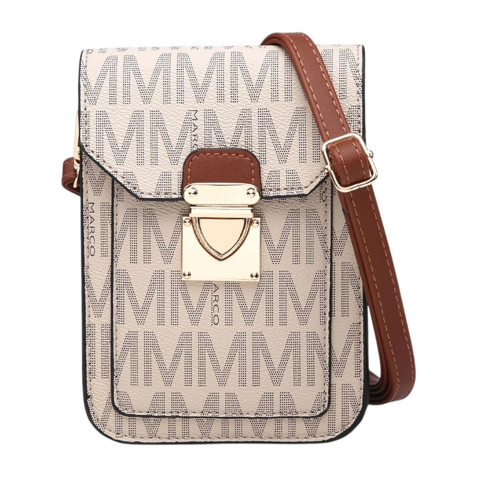 MARCO MARCO PRINTED MONOGRAM CROSSBODY XL-M-8506