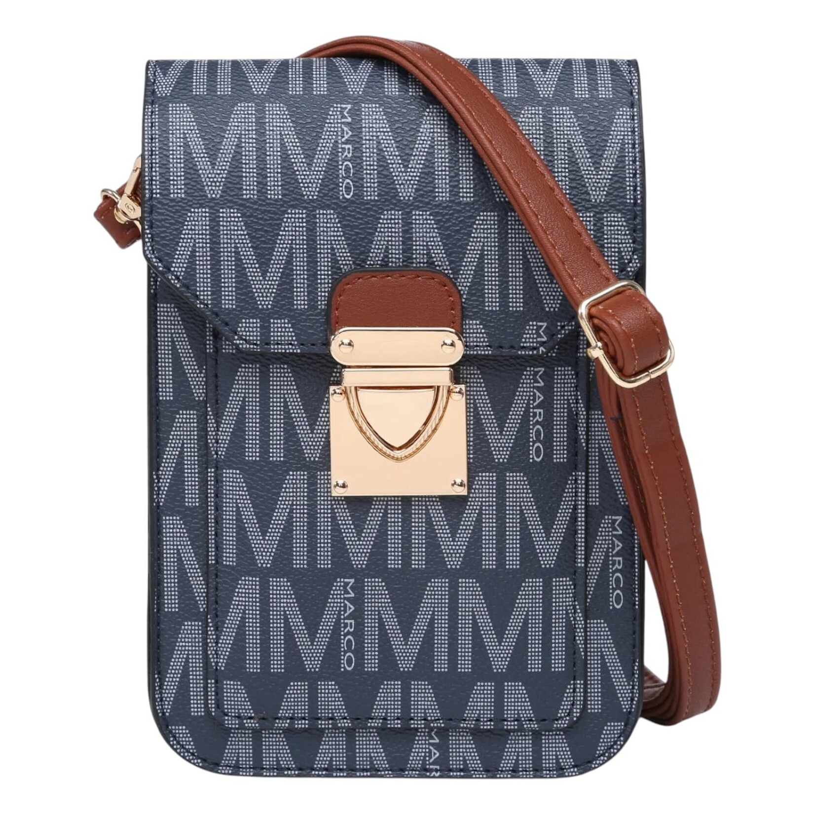 MARCO MARCO PRINTED MONOGRAM CROSSBODY XL-M-8506