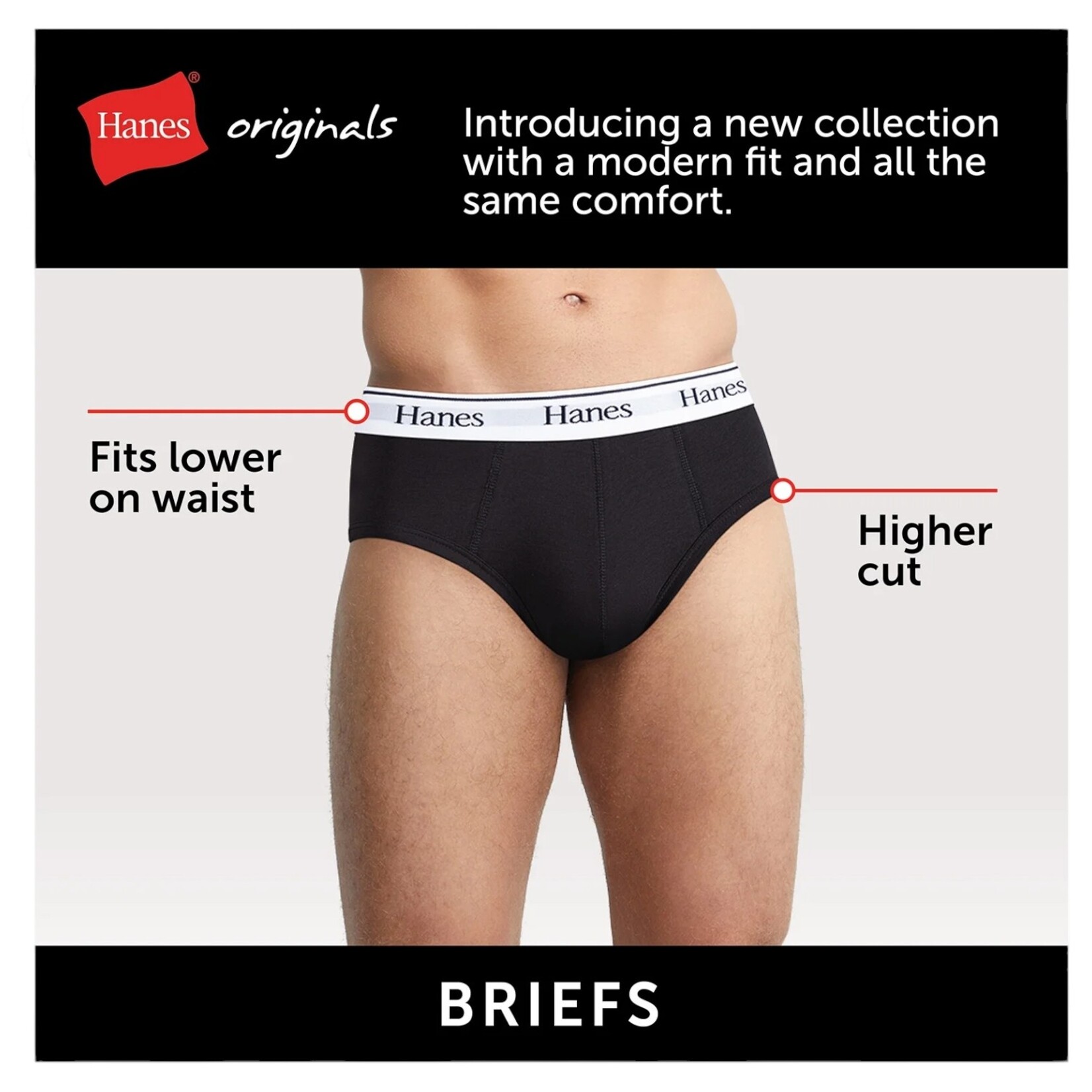 HANES HANES 3PK COLOURED BRIEFS TOGDB3