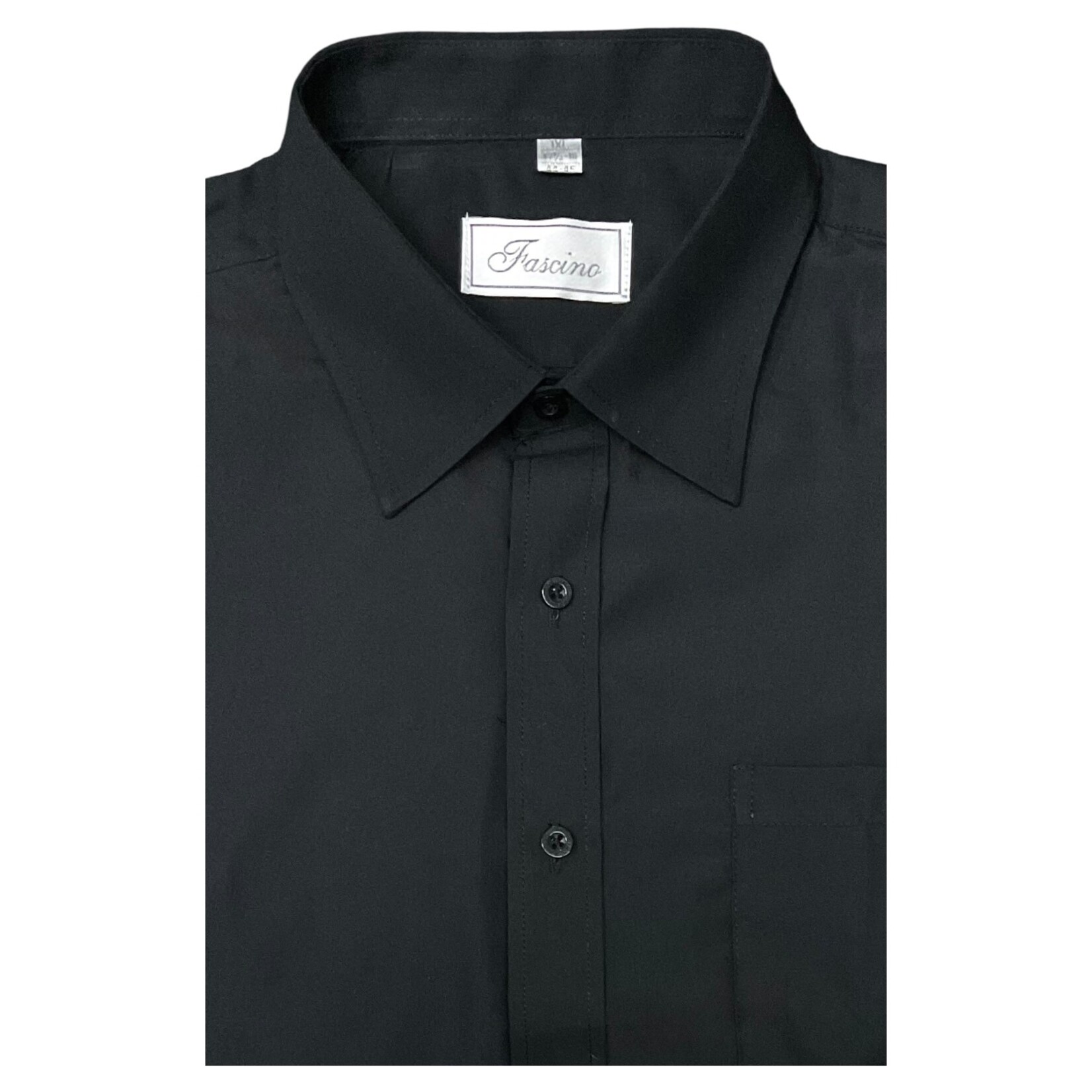 FASCINO FASCINO SINGLE BREAST POCKET SOLID LONG SLEEVE SHIRT ST-342PLS
