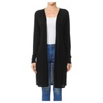 AMBIANCE APPAREL AMBIANCE LONG RIBBED OPEN FRONT CARDIGAN 68384
