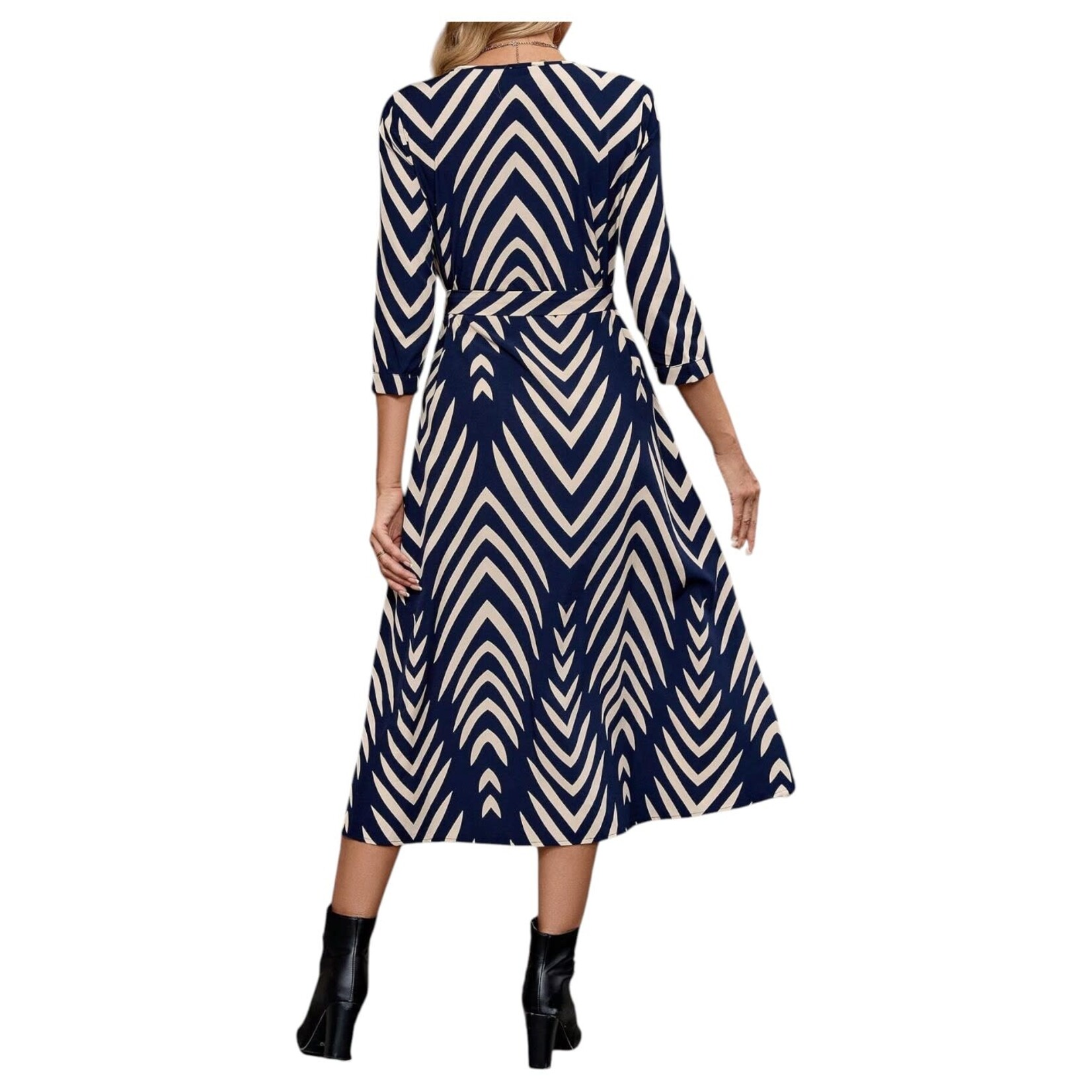 MISS KELLY MISS KELLY BELTED KNEE LENGTH DRESS SD5602