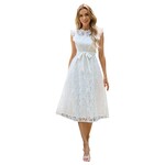 MISS KELLY MISS KELLY CAP SLEEVE LACE DRESS SD5172