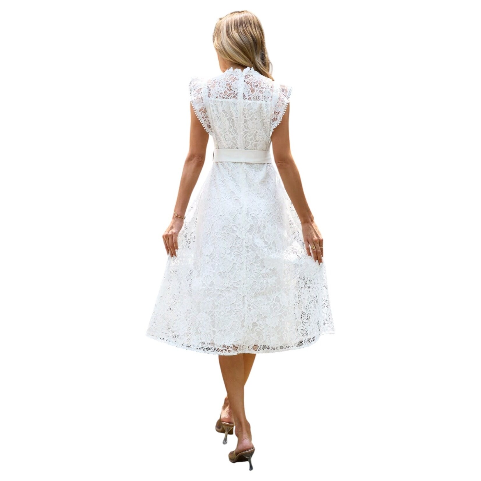 MISS KELLY MISS KELLY CAP SLEEVE LACE DRESS SD5172