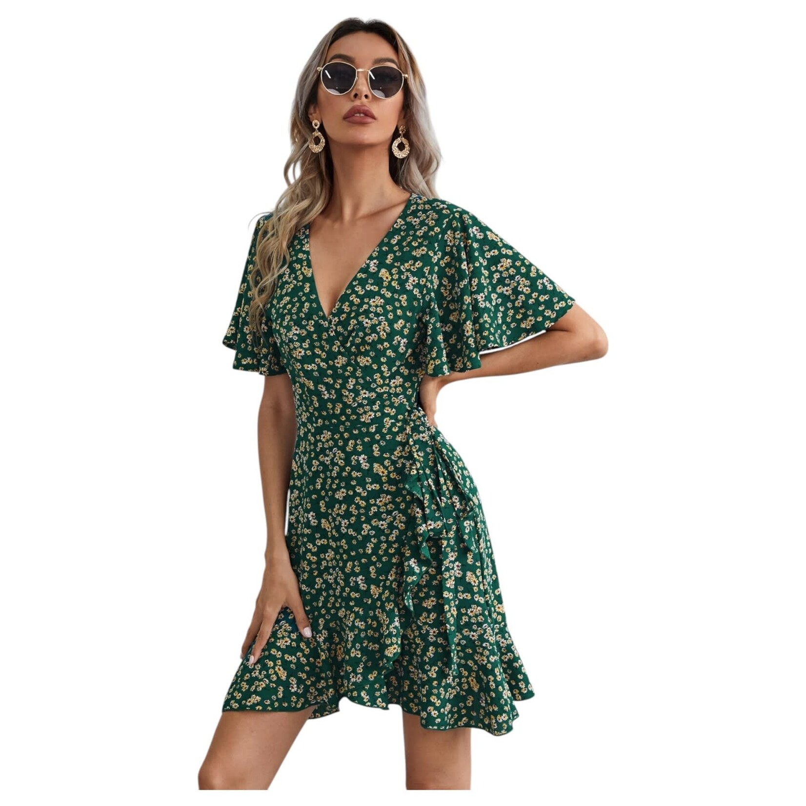 MISS KELLY MISS KELLY SHORT FLORAL DRESS  SD4058