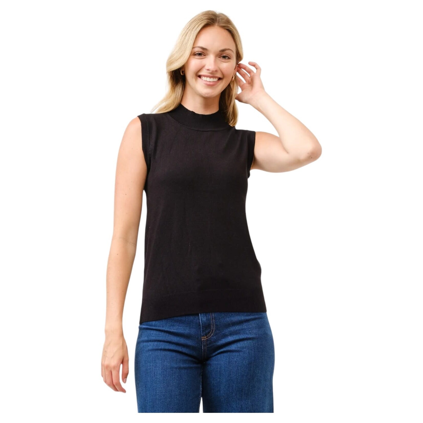 CIELO CIELO ROUND NECK SLEEVELESS SWEATER SW225-3