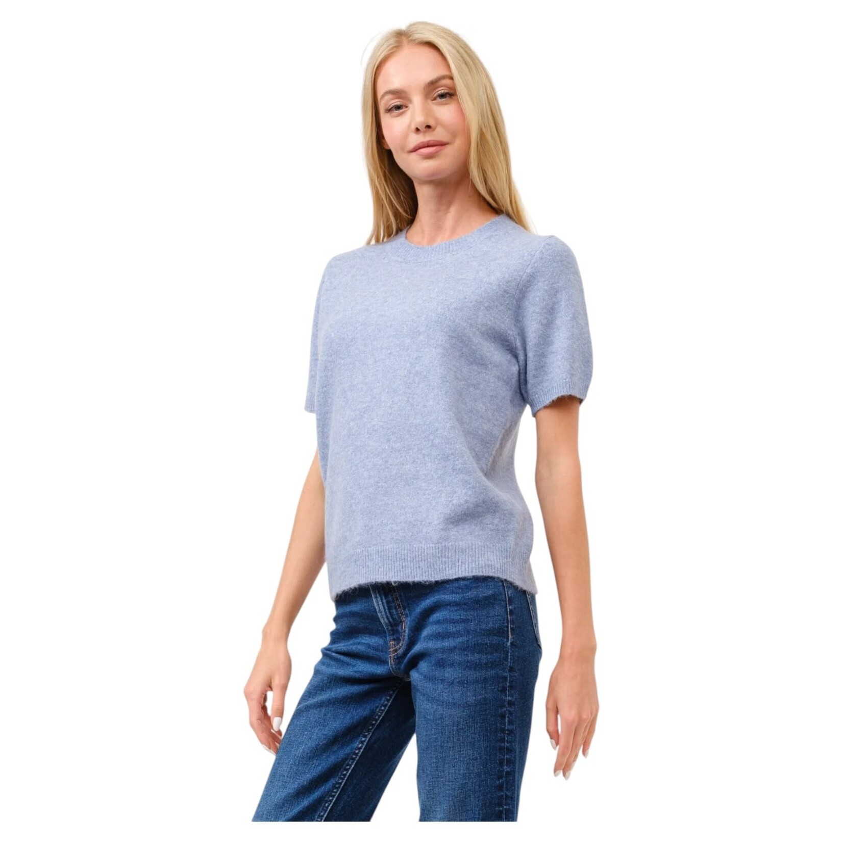 CIELO CIELO SHORT SLEEVE PULL OVER SWEATER SW52