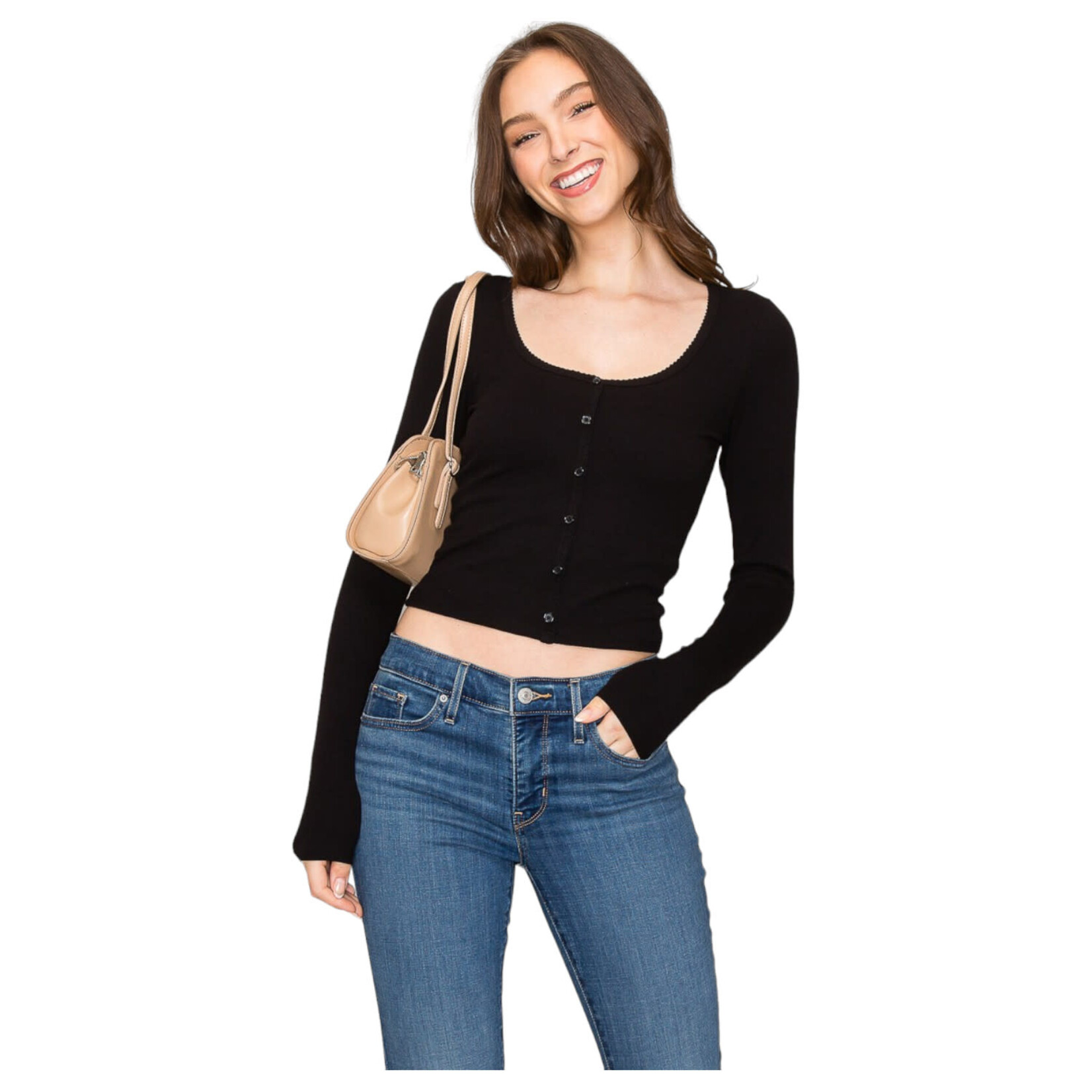 POPULAR 21 POPULAR 21 LONG SLEEVE  BUTTON DOWN TOP TZ9387