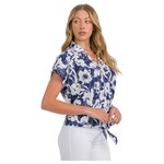 PERSEPTION PERSEPTION COLLARED TIE FRONT BUTTON UP TOP TP-MS-2108