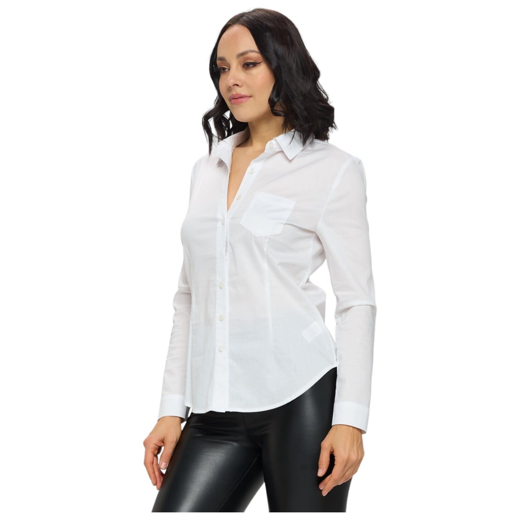 CHOCOLATE CHOCOLATE BUTTON DOWN SHIRT HT4108