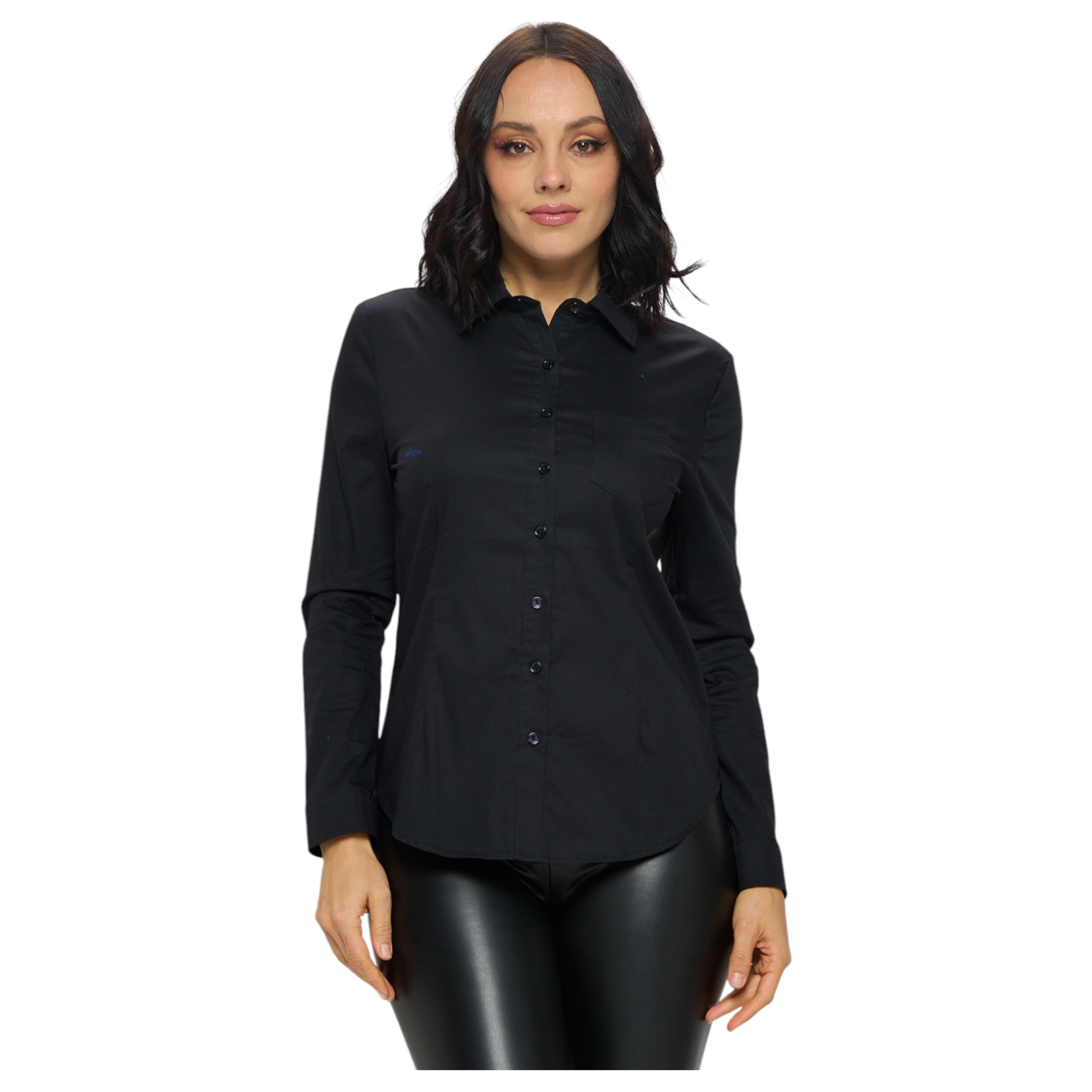 CHOCOLATE CHOCOLATE BUTTON DOWN SHIRT HT4108