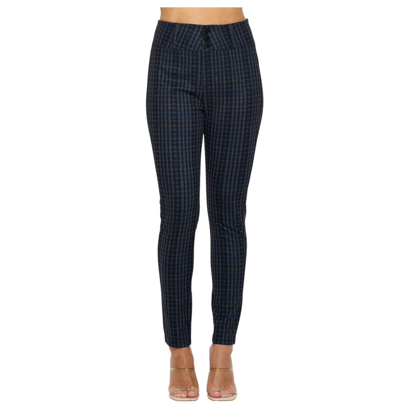 CHOCOLATE CHOCOLATE  HIGH WAIST CHECKERED SKINNY PANT 5A1976