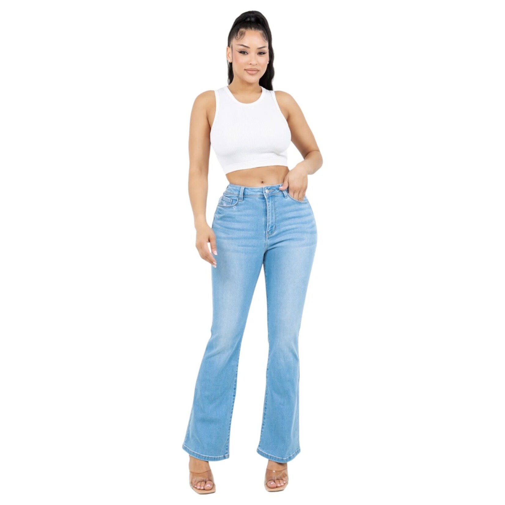 ENCORE JEANS ENCORE HIGH RISE CLASSIC BOOTCUT JEAN V2650L