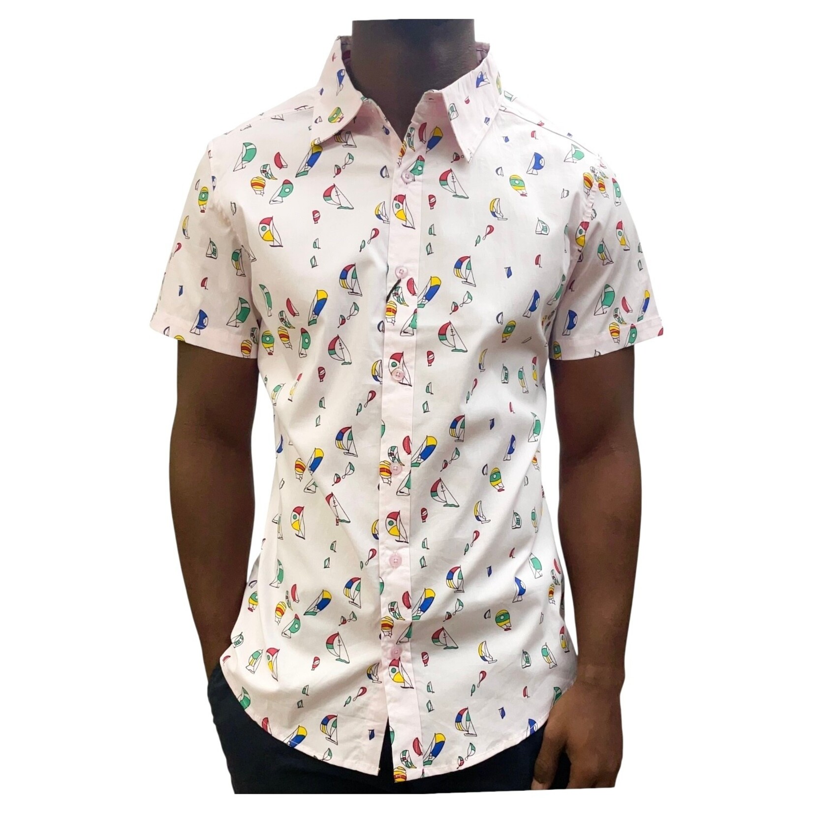 HYPER HYPER PATTERNED SHORT SLEEVE SHIRT D7720