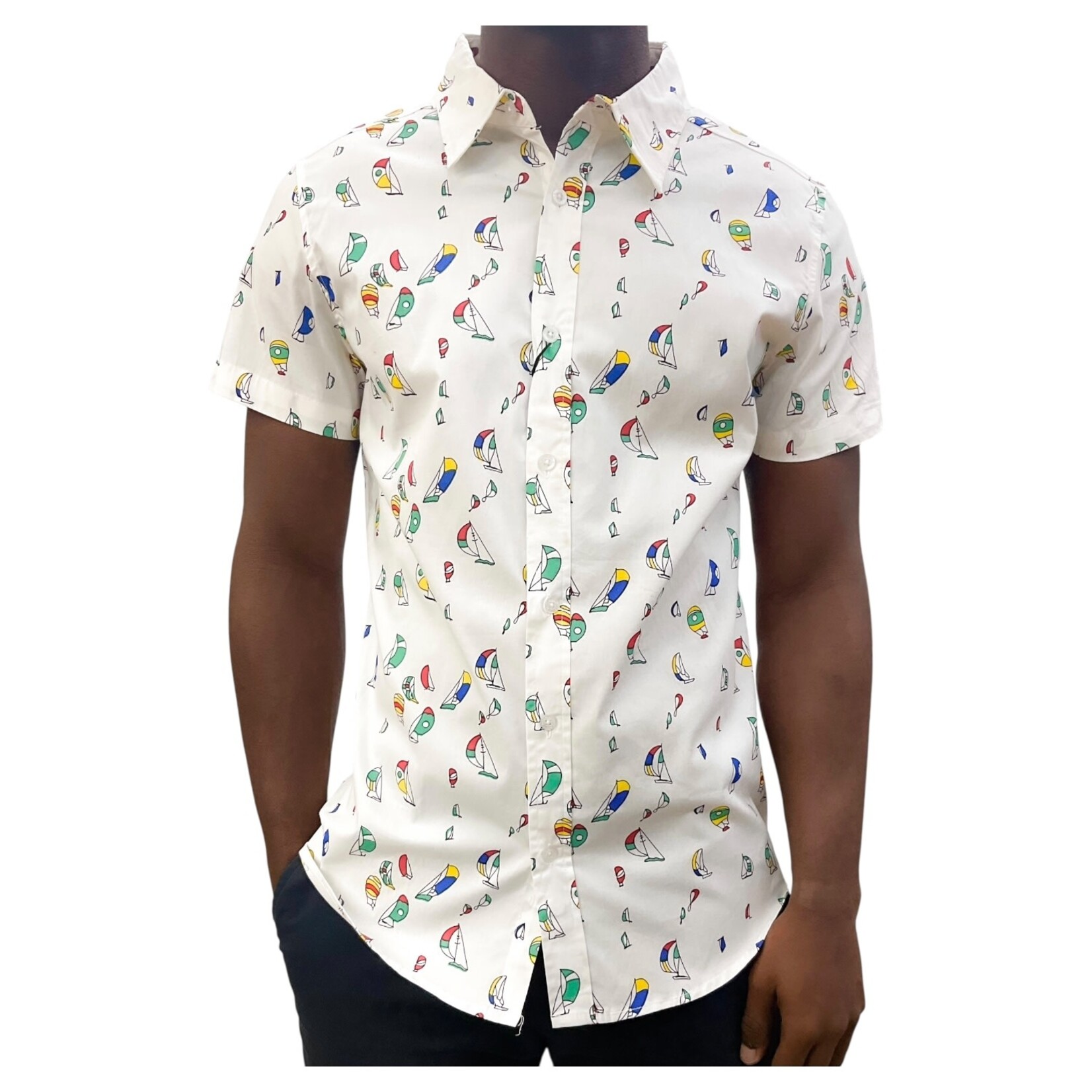 HYPER HYPER PATTERNED SHORT SLEEVE SHIRT D7720
