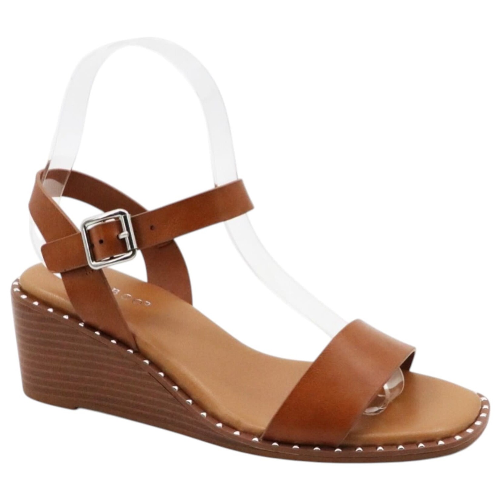 BAMBOO BAMBOO ONE BAND SLINGBACK WEDGE MINGLE-01