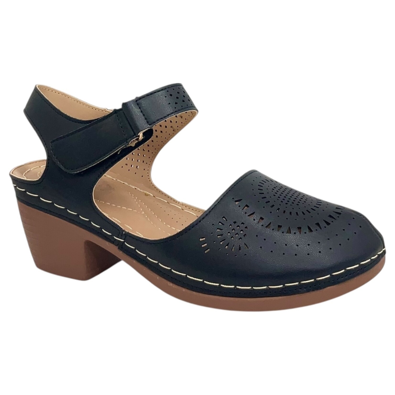 ATALINA ATALINA LAZER CUT CLOG HEEL DC9211