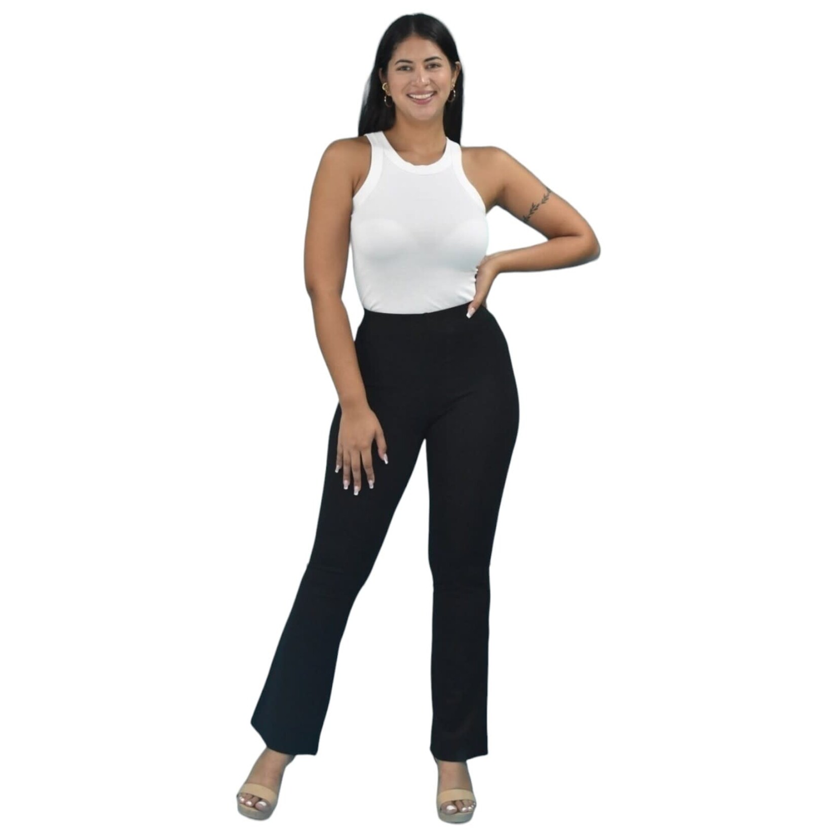 LAC BLEU LAC BLEU HIGH RISE STRAIGHT DRESSPANT A3879